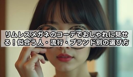 リムレスメガネのコーデでおしゃれに見せる！似合う人・流行・ブランド別の選び方