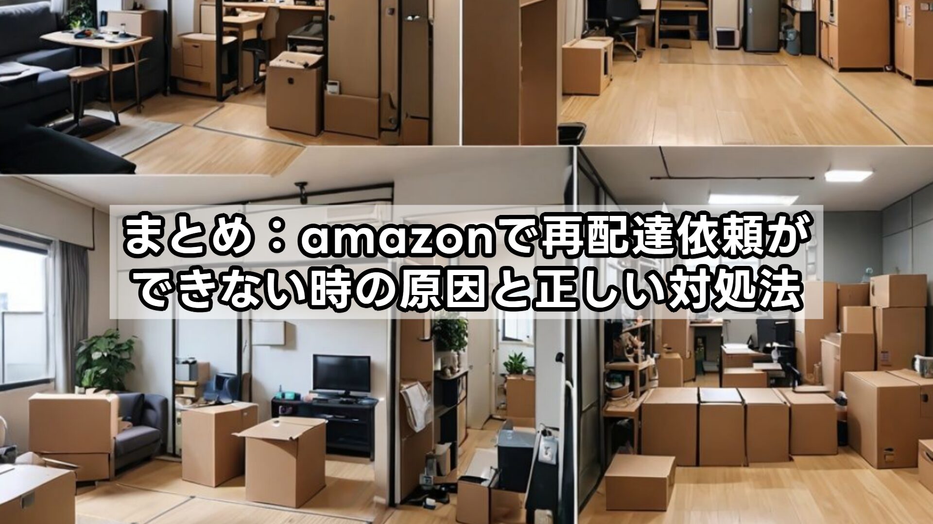 まとめ：amazonで再配達依頼ができない時の原因と正しい対処法