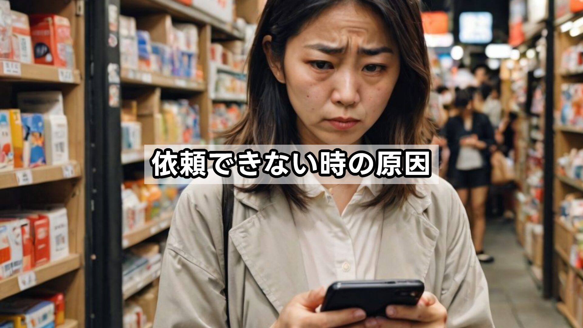 依頼できない時の原因