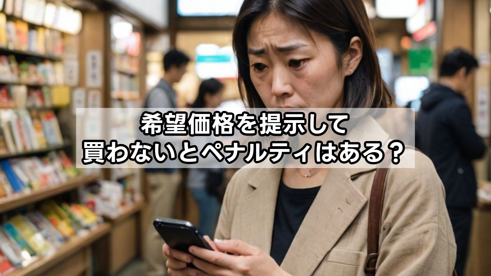 希望価格を提示して買わないとペナルティはある?