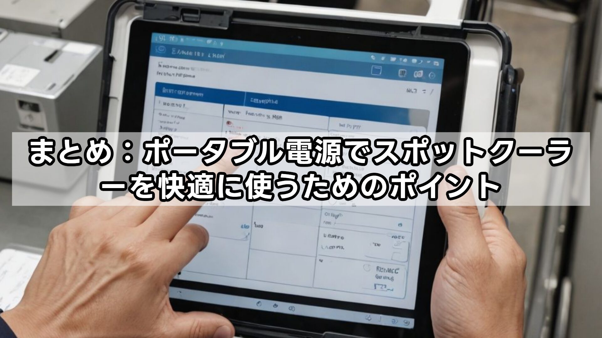 まとめ：ポータブル電源でスポットクーラーを快適に使うためのポイント