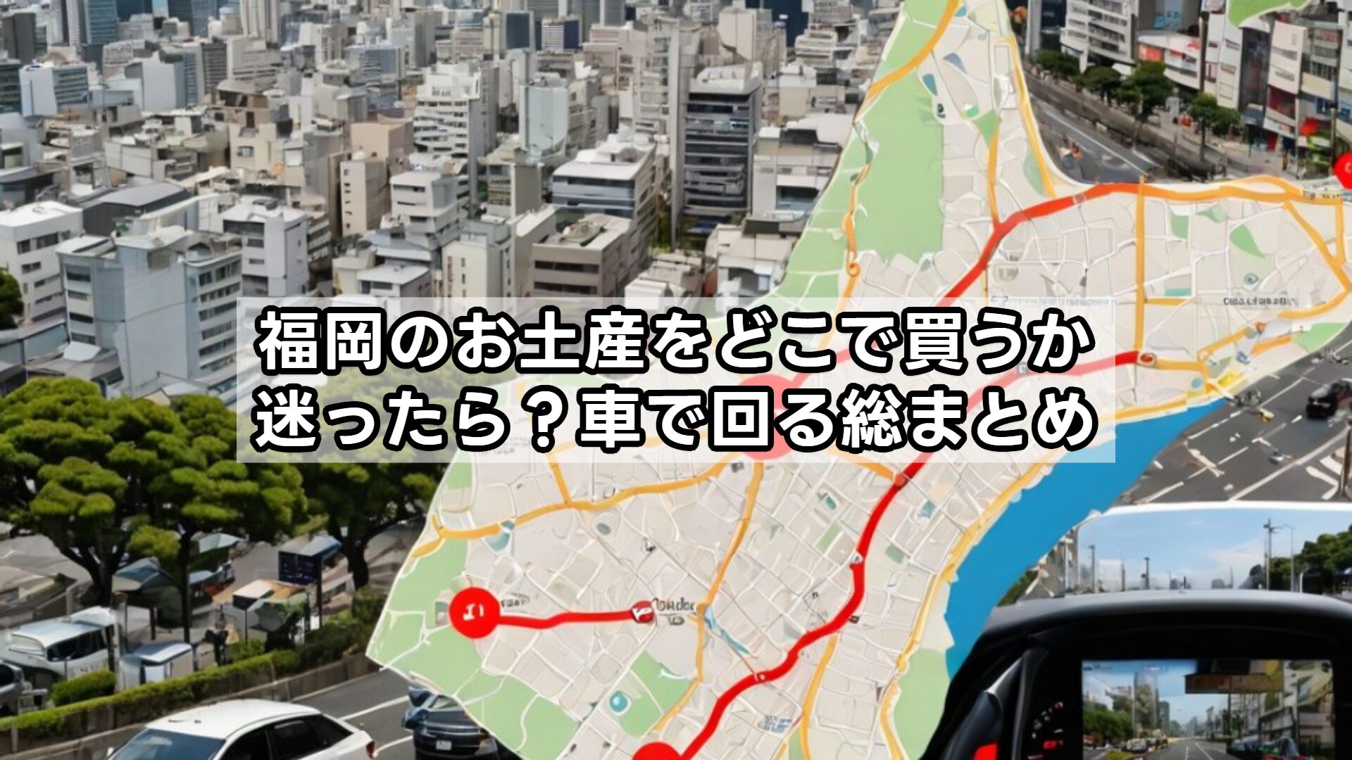 福岡のお土産をどこで買うか迷ったら?車で回る総まとめ