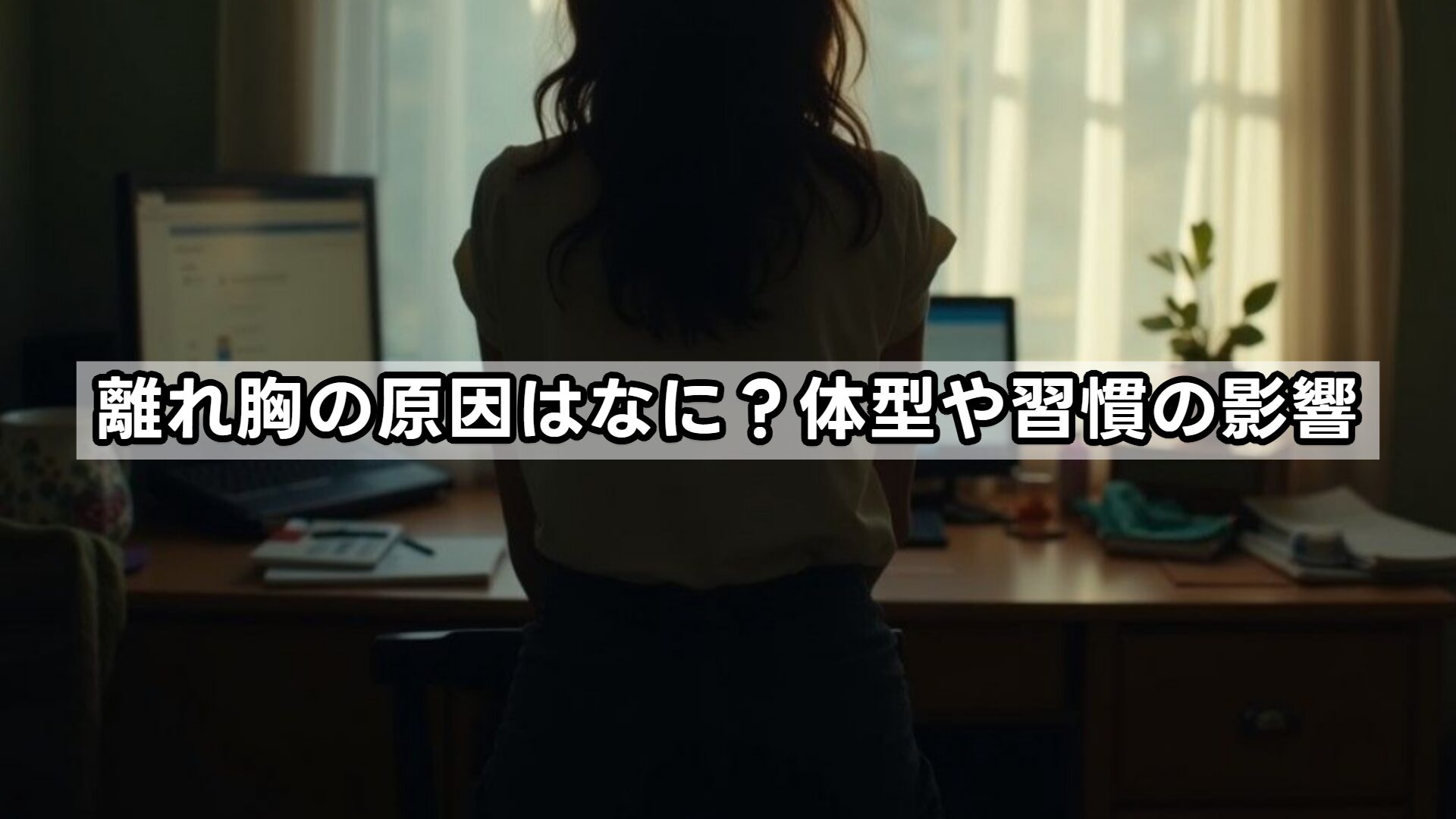 離れ胸の原因はなに？体型や習慣の影響