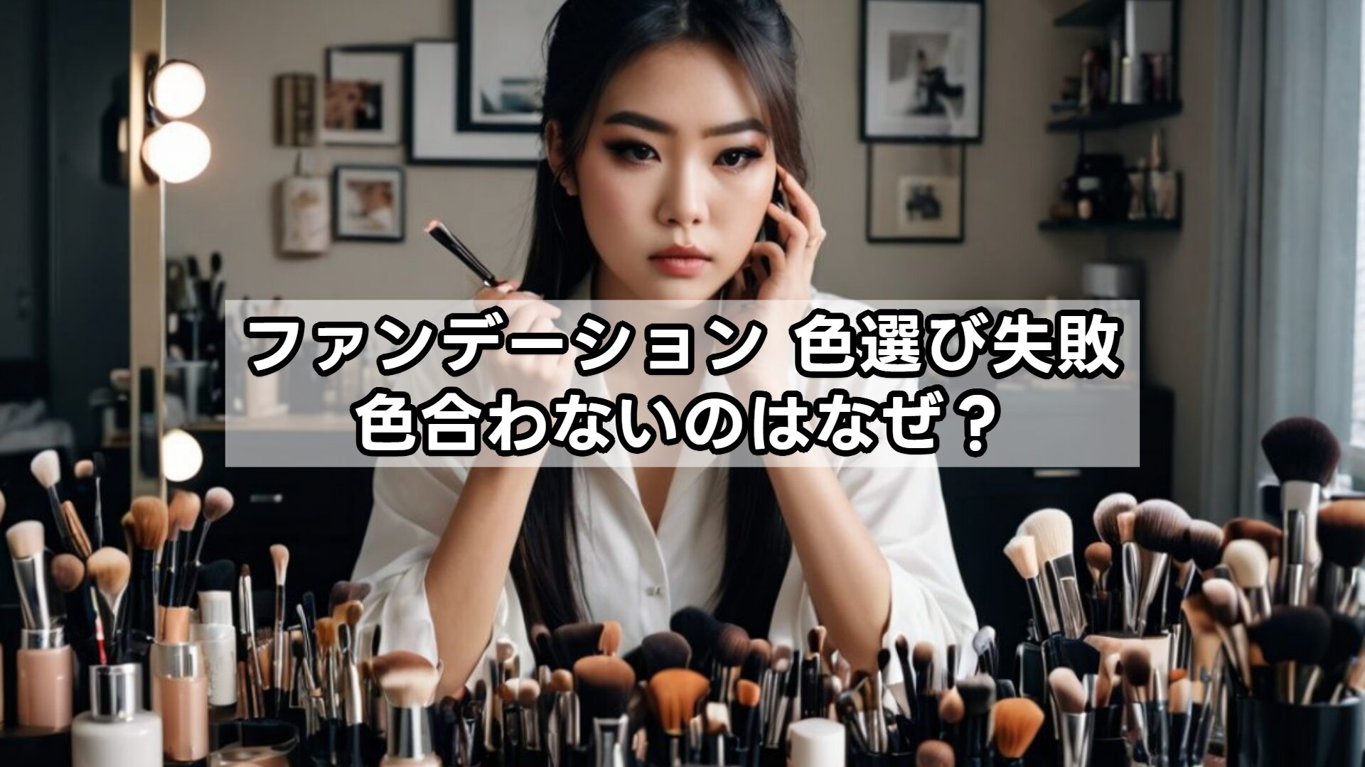 ファンデーションの色選び失敗！色が合わないのはなぜ？