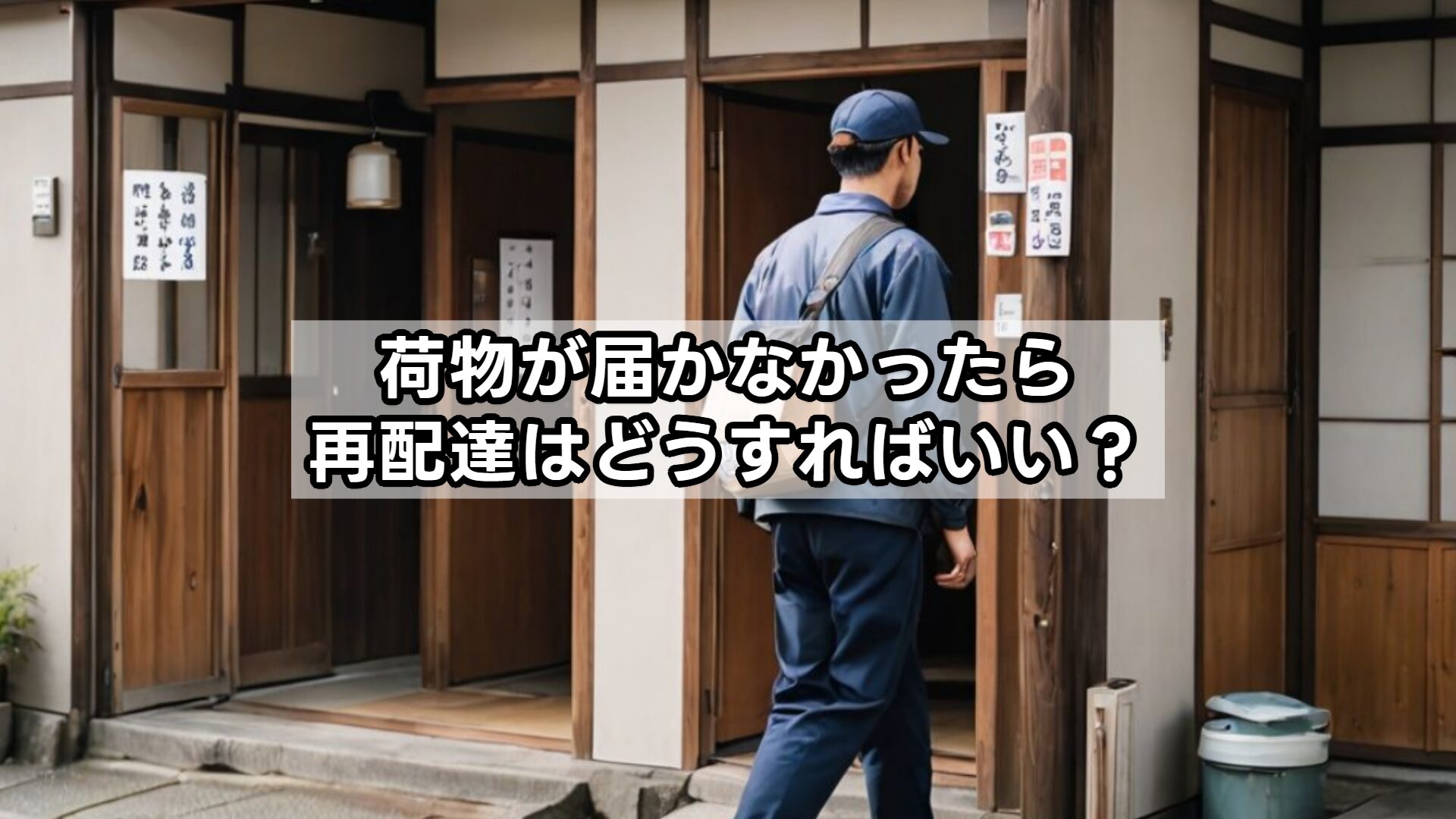 荷物が届かなかったら再配達はどうすればいい？