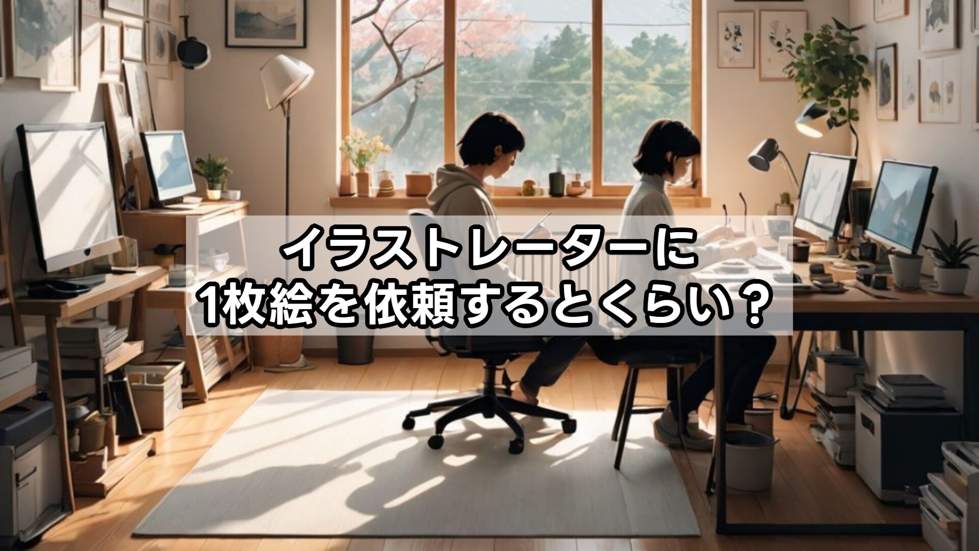 イラストレーターに1枚絵を依頼するとくらい？