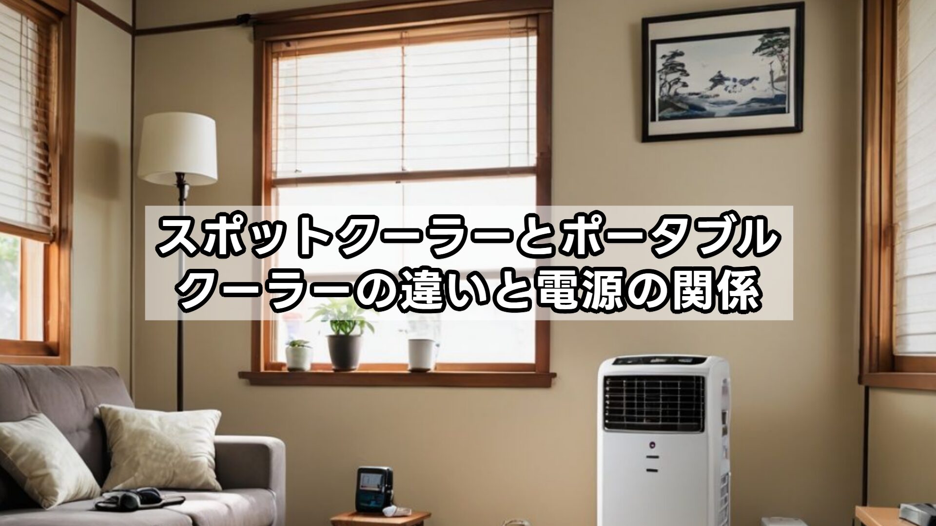 スポットクーラーとポータブルクーラーの違いと電源の関係