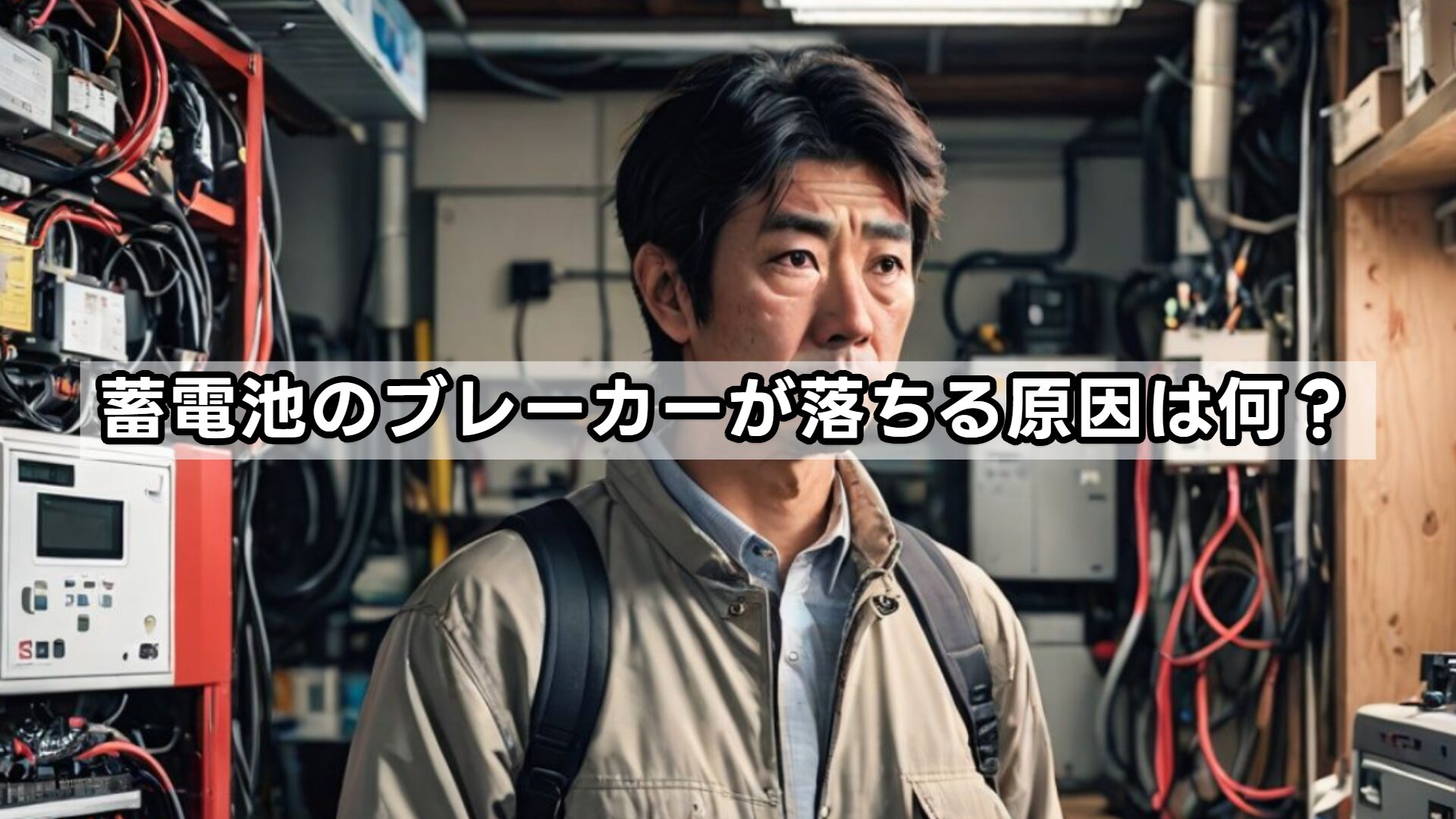 蓄電池のブレーカーが落ちる原因は何?