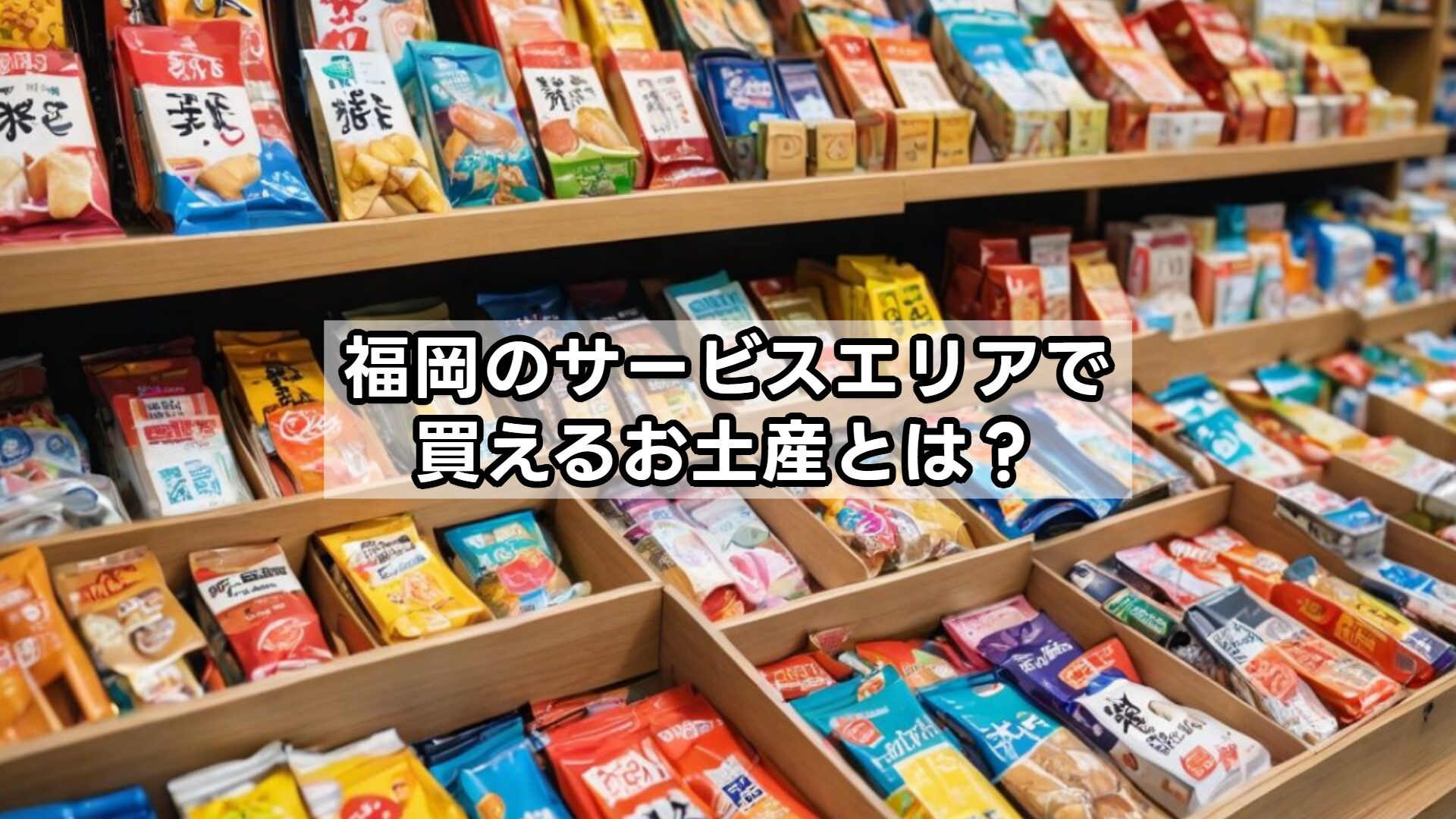 福岡のサービスエリアで買えるお土産とは?