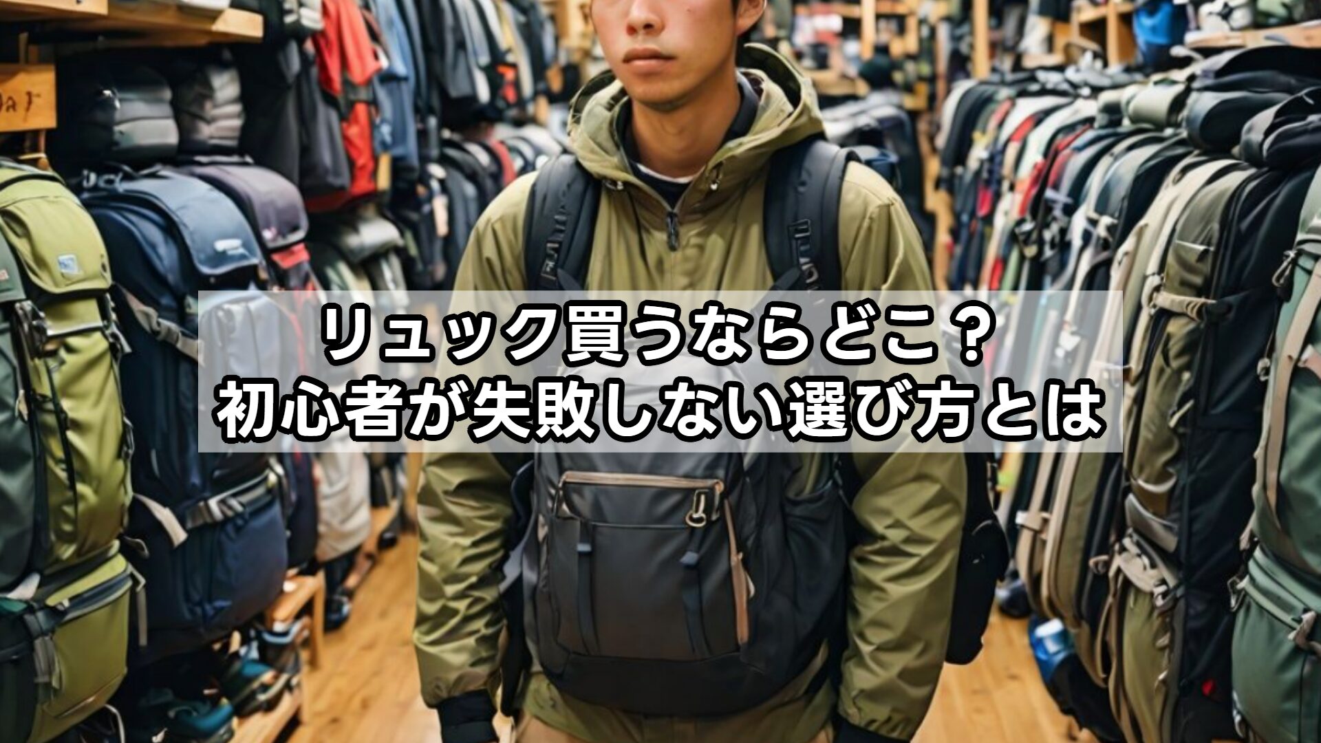 リュック買うならどこ？初心者が失敗しない選び方とは