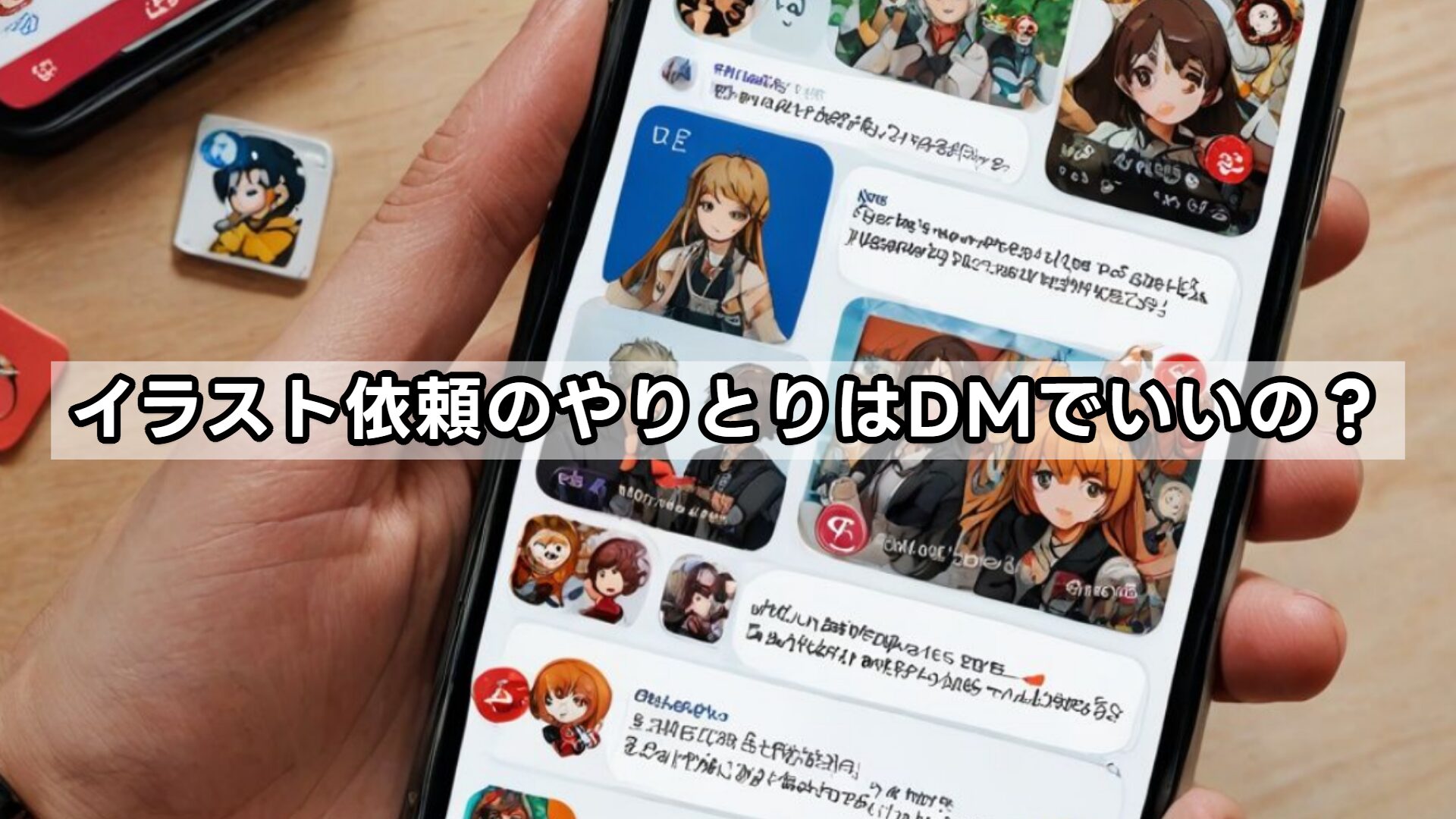イラスト依頼のやりとりはDMでいいの？