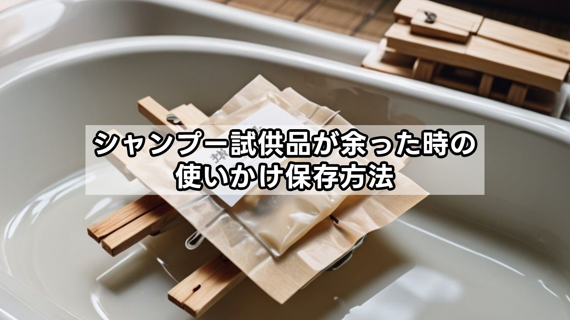 シャンプー試供品が余った時の使いかけ保存方法