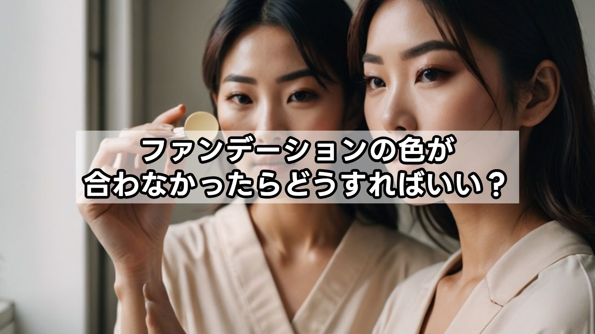 ファンデーションの色が合わなかったらどうすればいい？