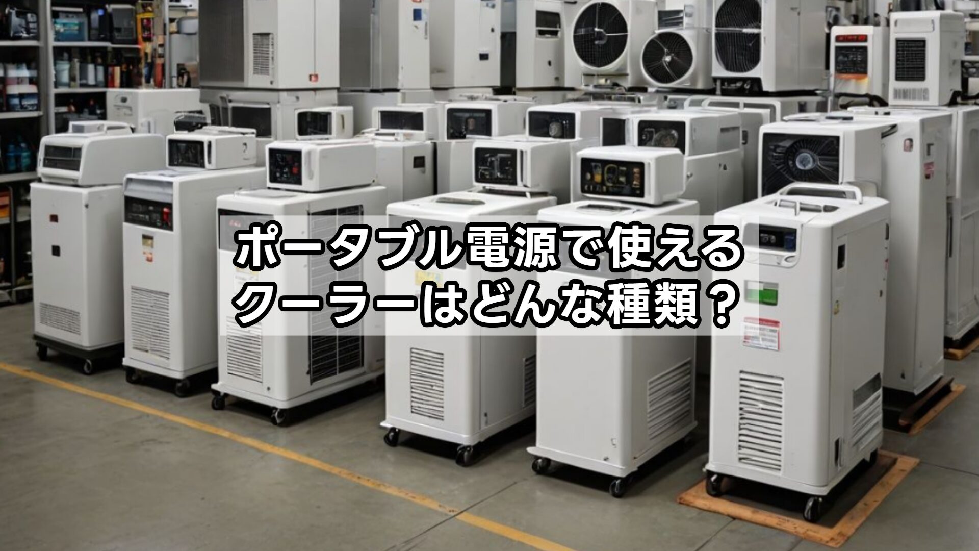 ポータブル電源で使えるクーラーはどんな種類？