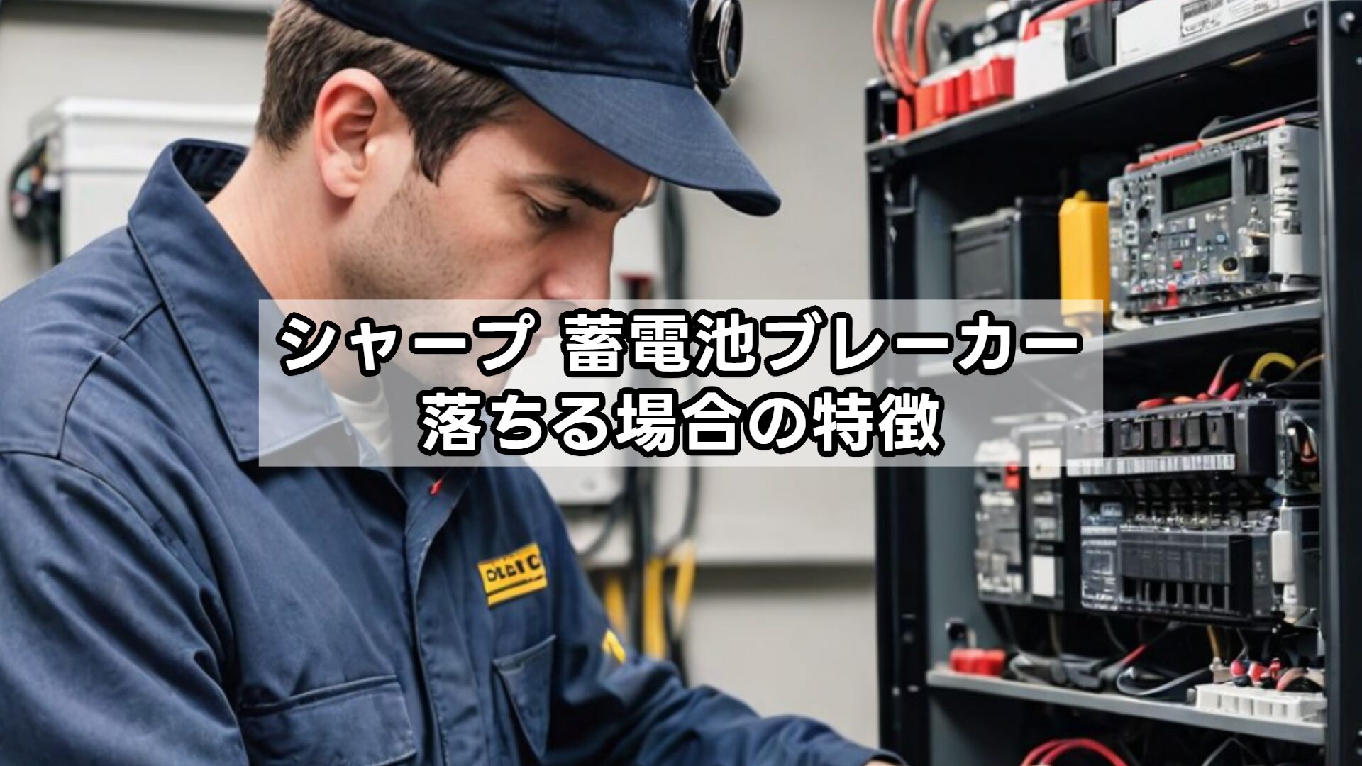 シャープ 蓄電池ブレーカー落ちる場合の特徴