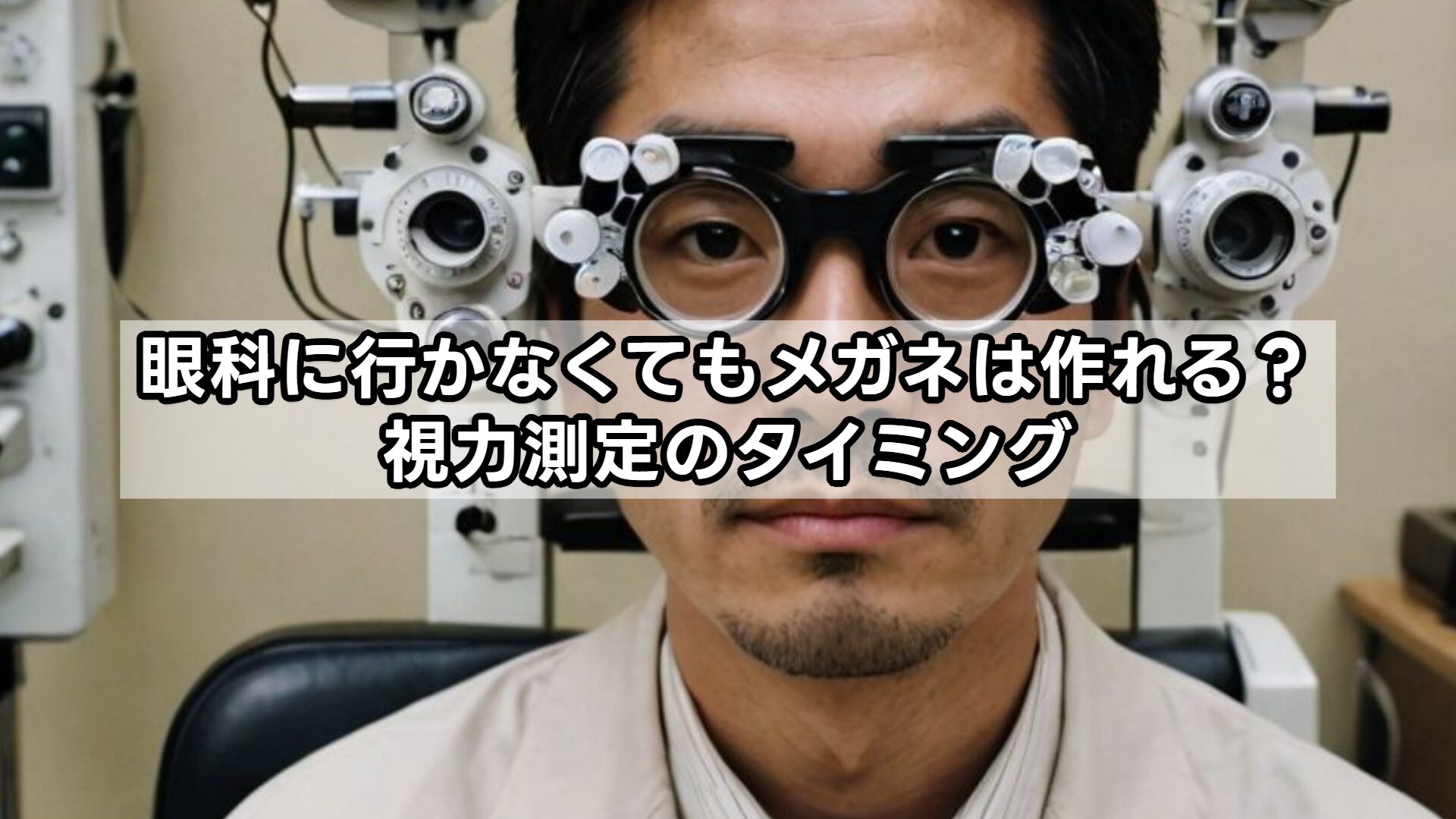 眼科に行かなくてもメガネは作れる?視力測定のタイミング