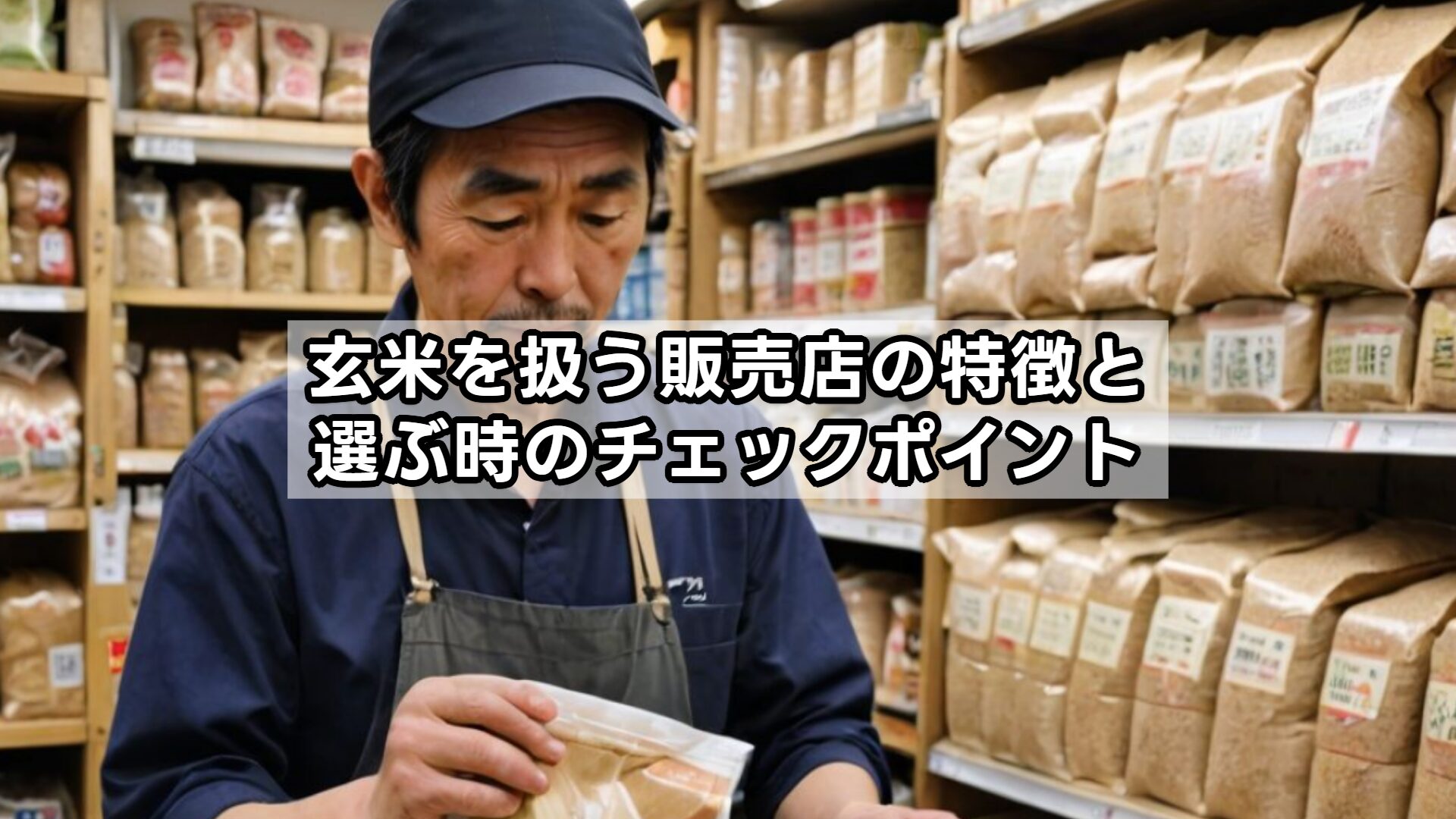 玄米を扱う販売店の特徴と選ぶ時のチェックポイント