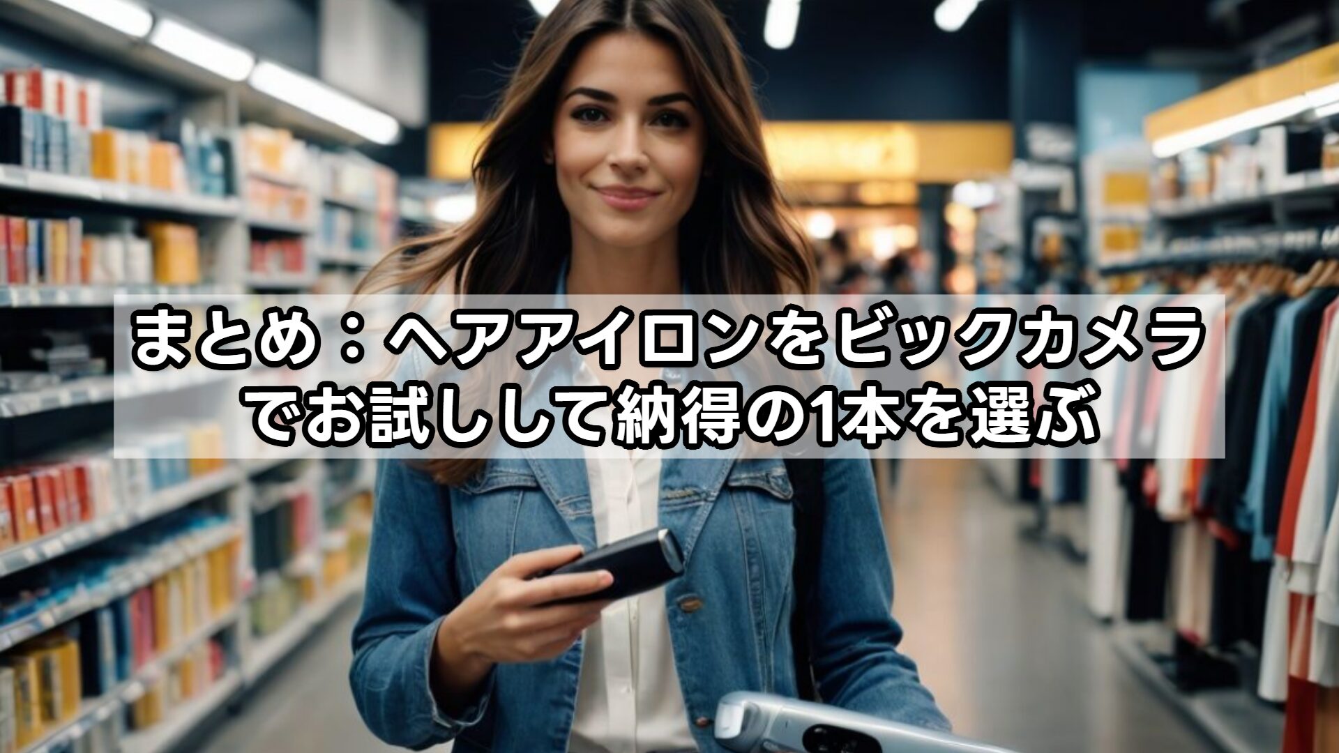 まとめ：ヘアアイロンをビックカメラでお試しして納得の1本を選ぶ
