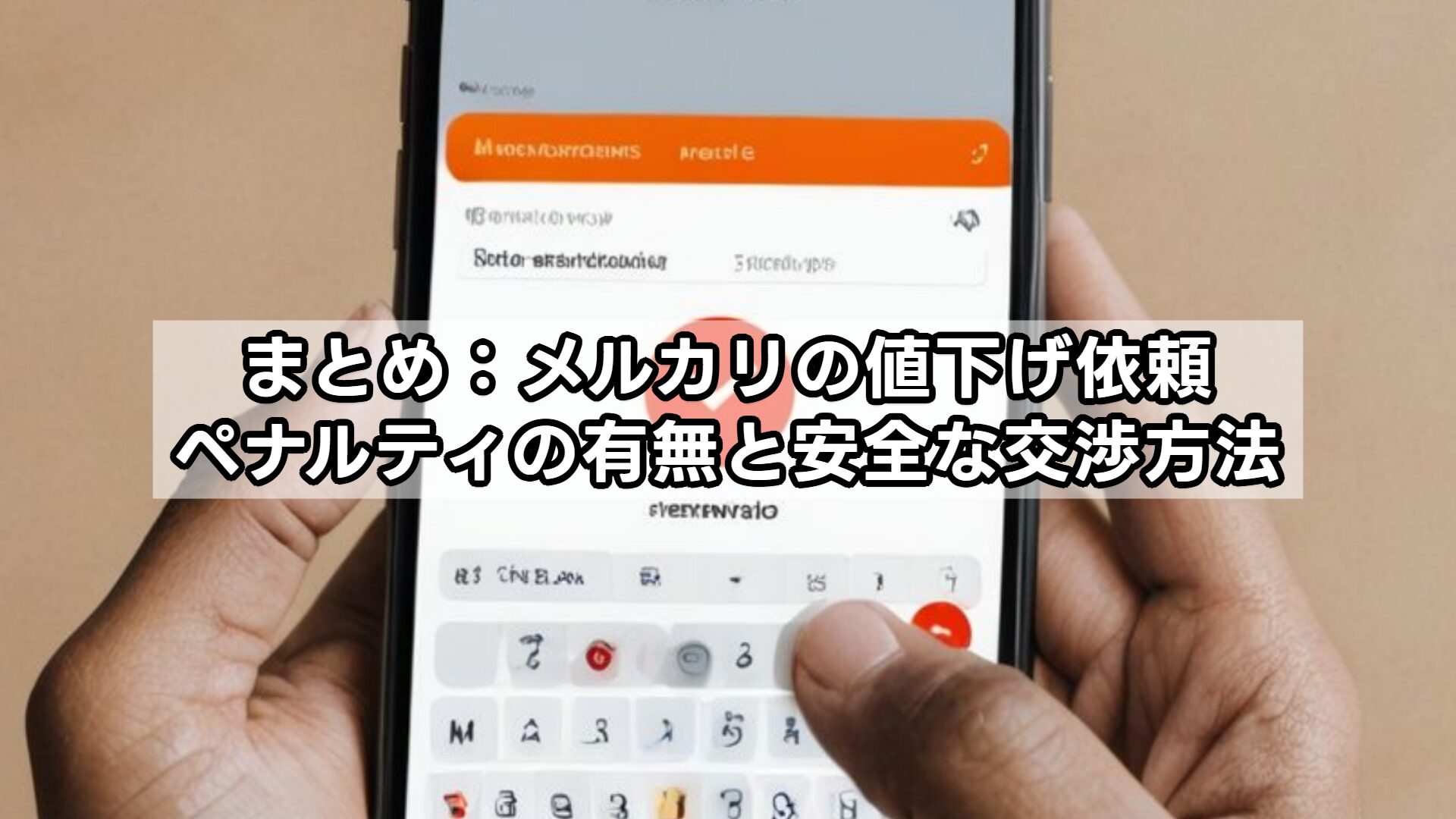 まとめ:メルカリの値下げ依頼、ペナルティの有無と安全な交渉方法