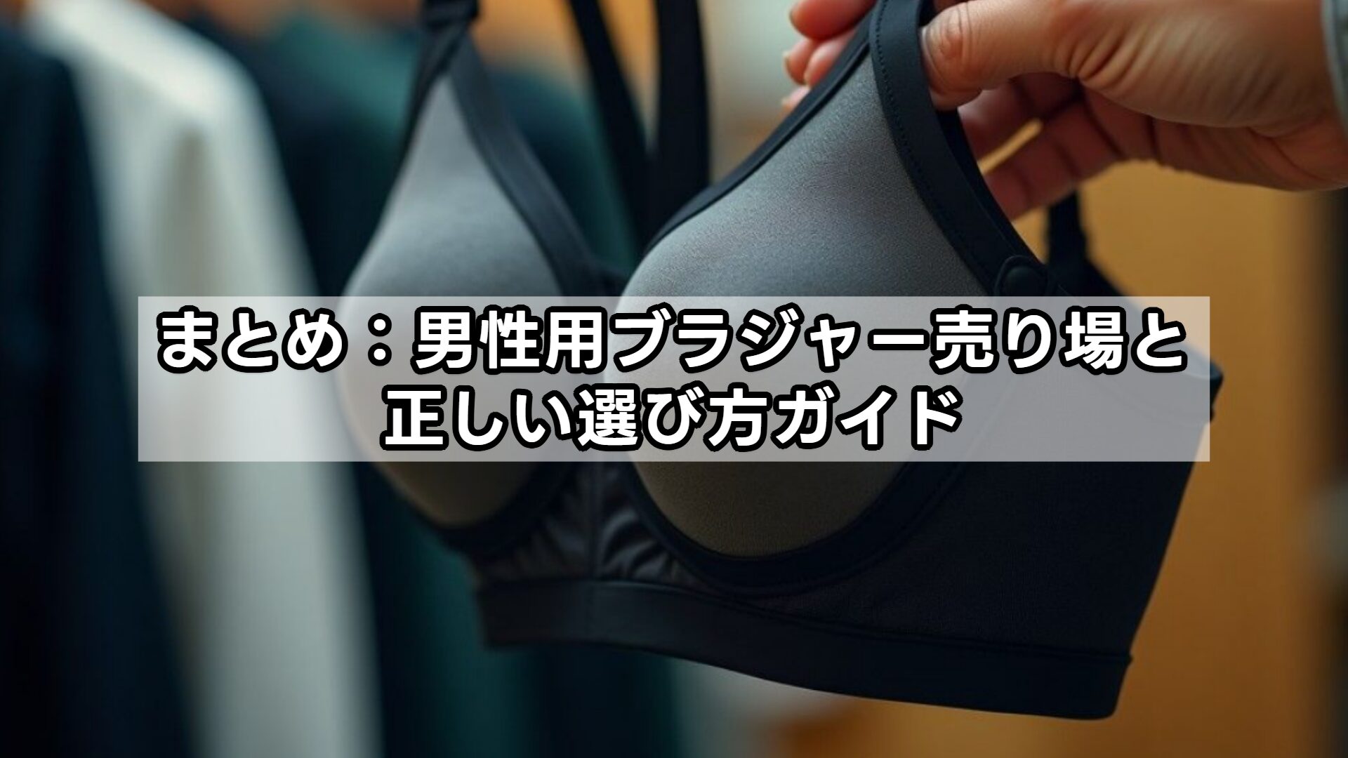 まとめ：男性用ブラジャー売り場と正しい選び方ガイド