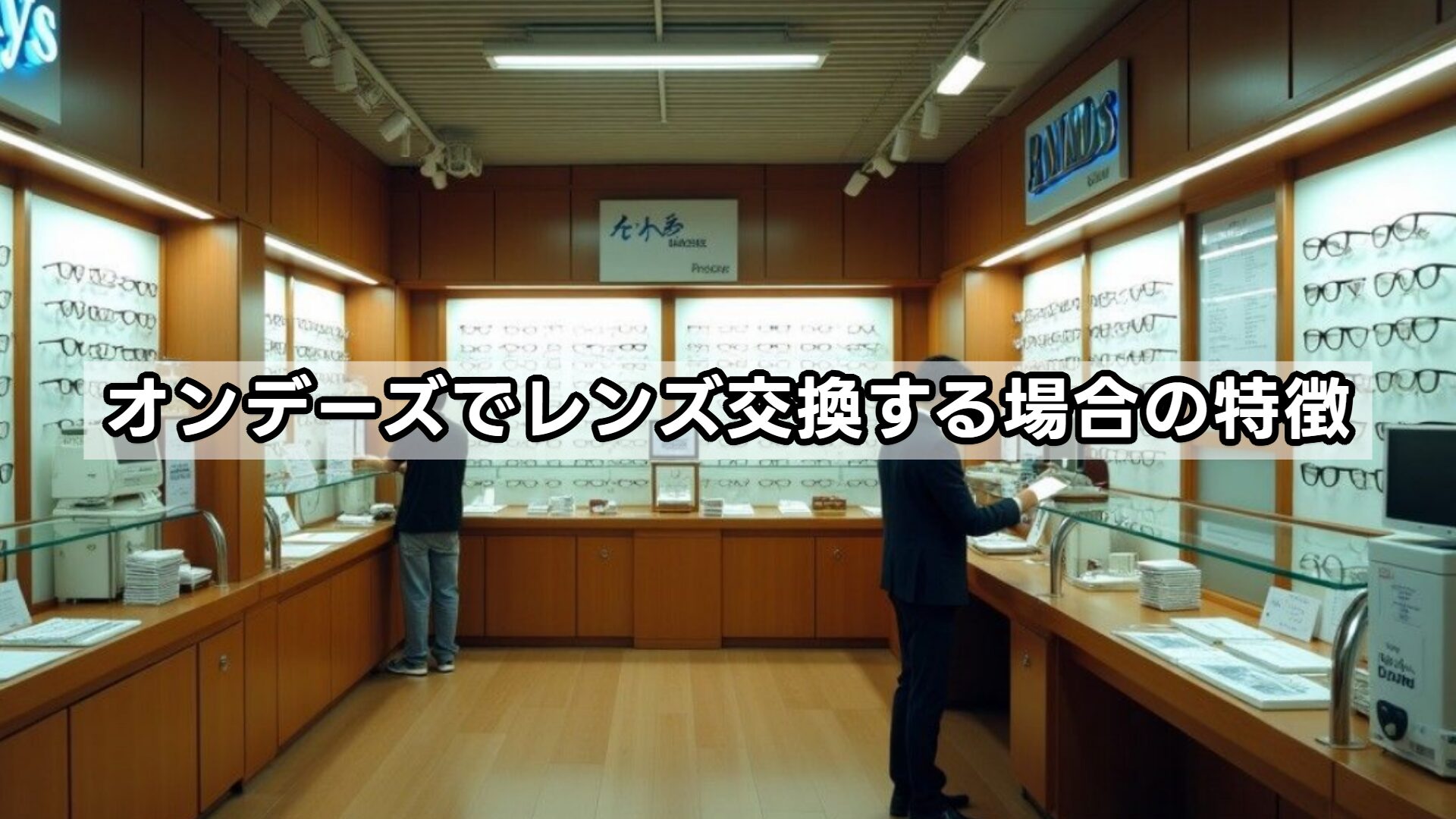 オンデーズでレンズ交換する場合の特徴