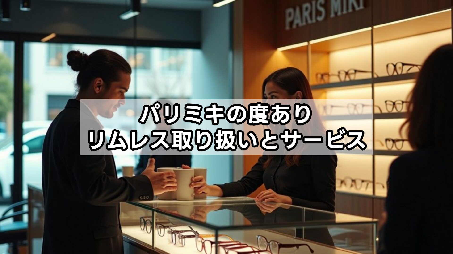 パリミキの度ありリムレス取り扱いとサービス