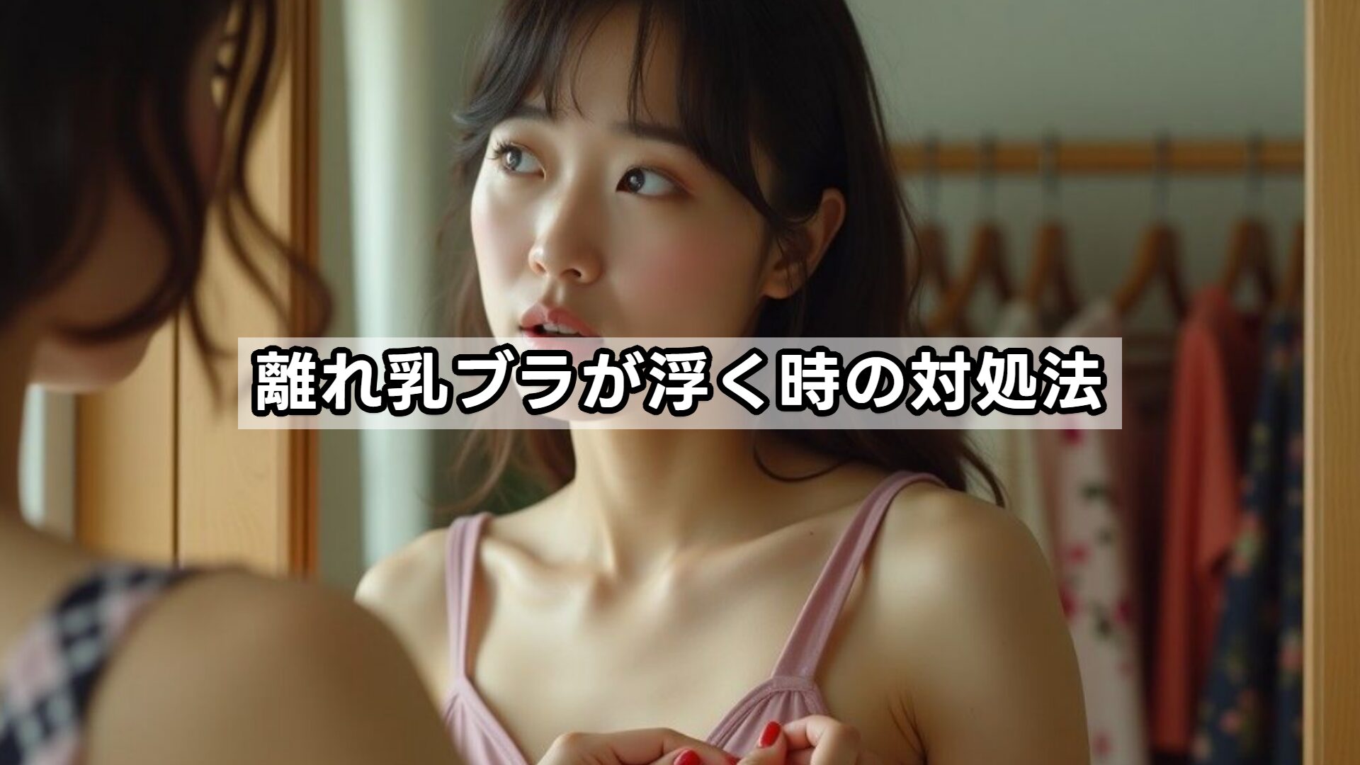 離れ乳ブラが浮く時の対処法