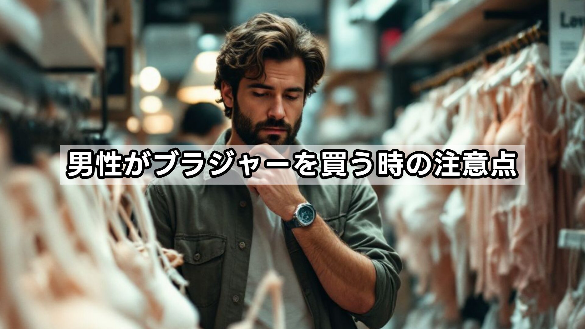 男性がブラジャーを買う時の注意点