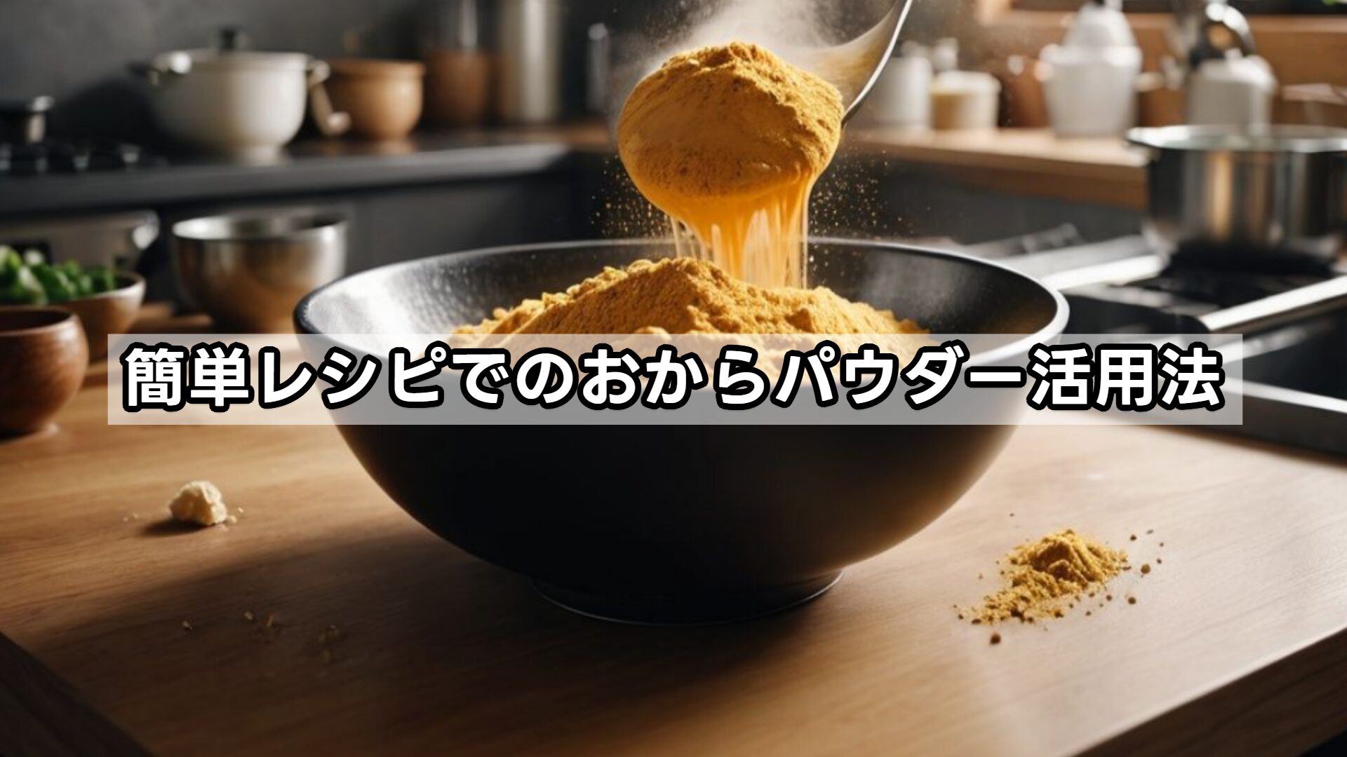 簡単レシピでのおからパウダー活用法