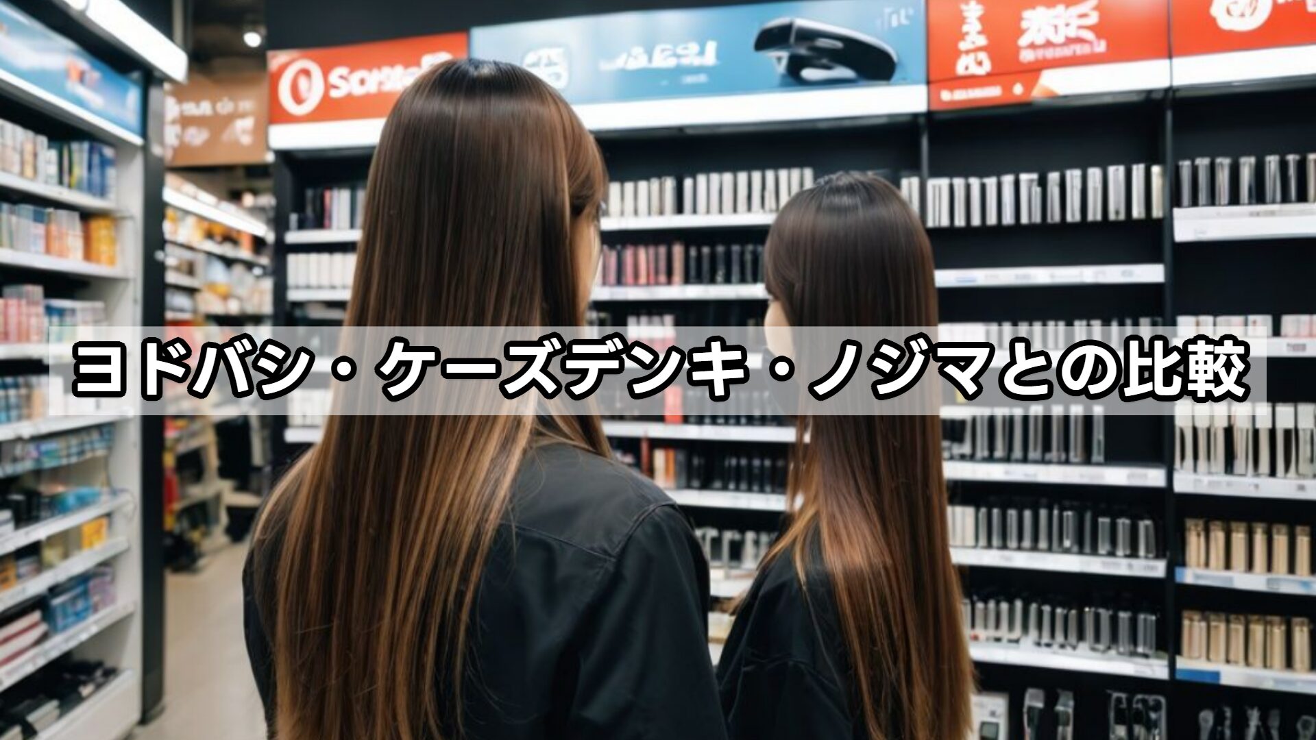 ヨドバシ・ケーズデンキ・ノジマとの比較