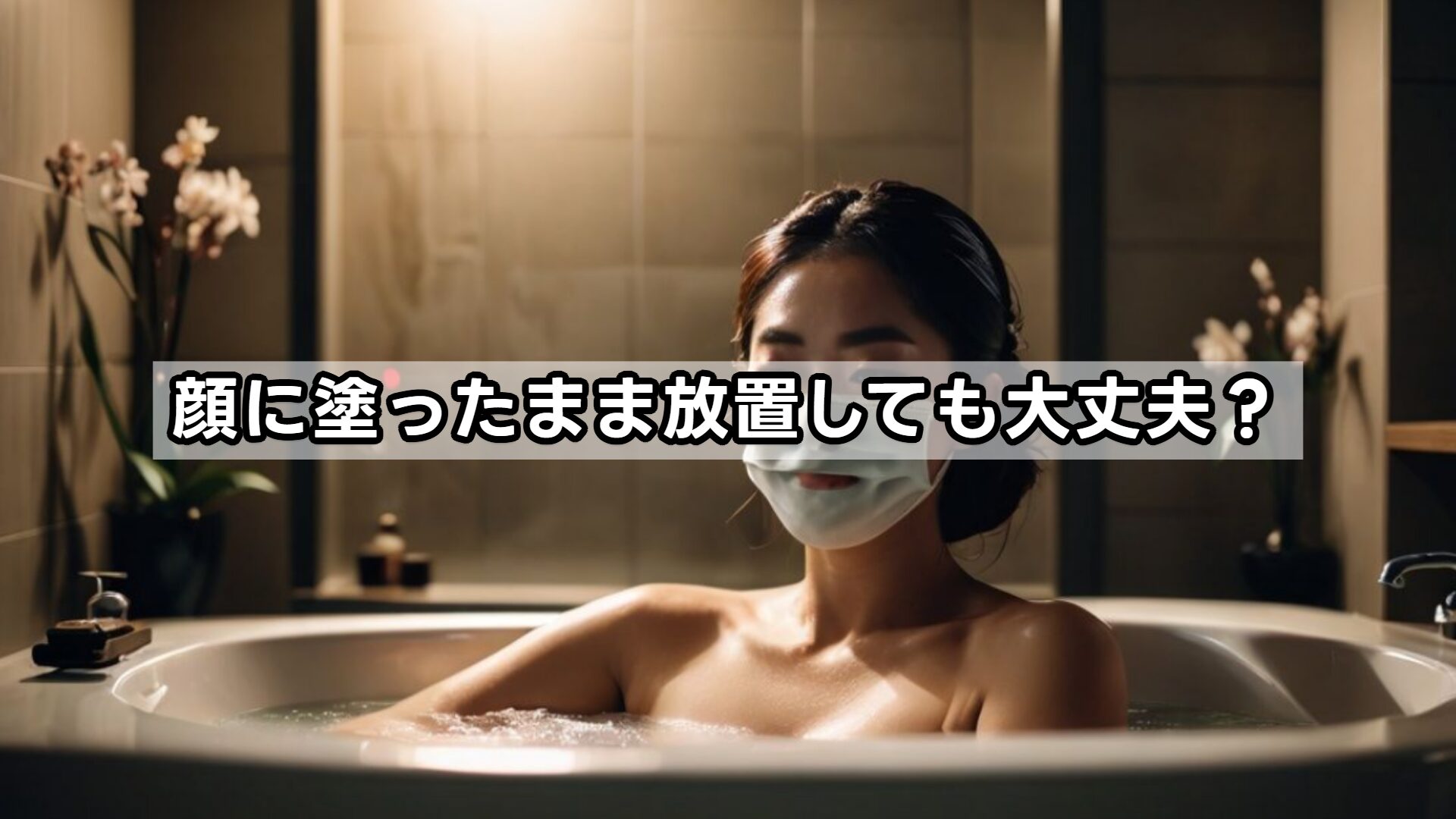 顔に塗ったまま放置しても大丈夫？