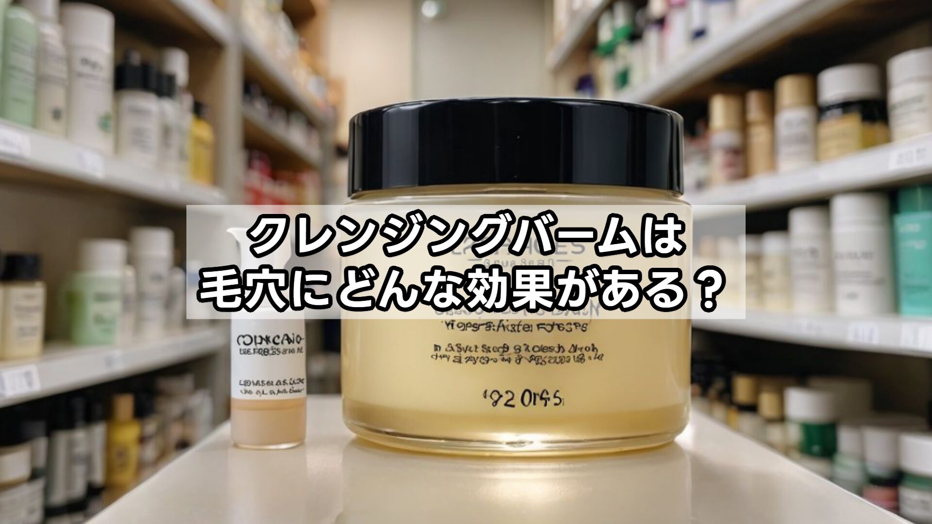 クレンジングバームは毛穴にどんな効果がある？