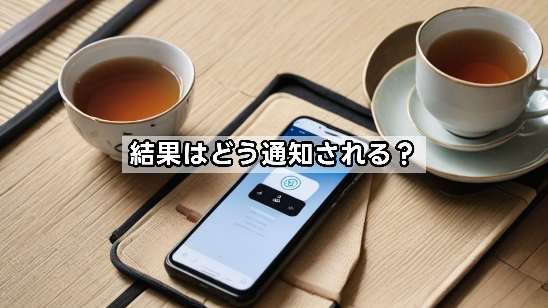 結果はどう通知される？
