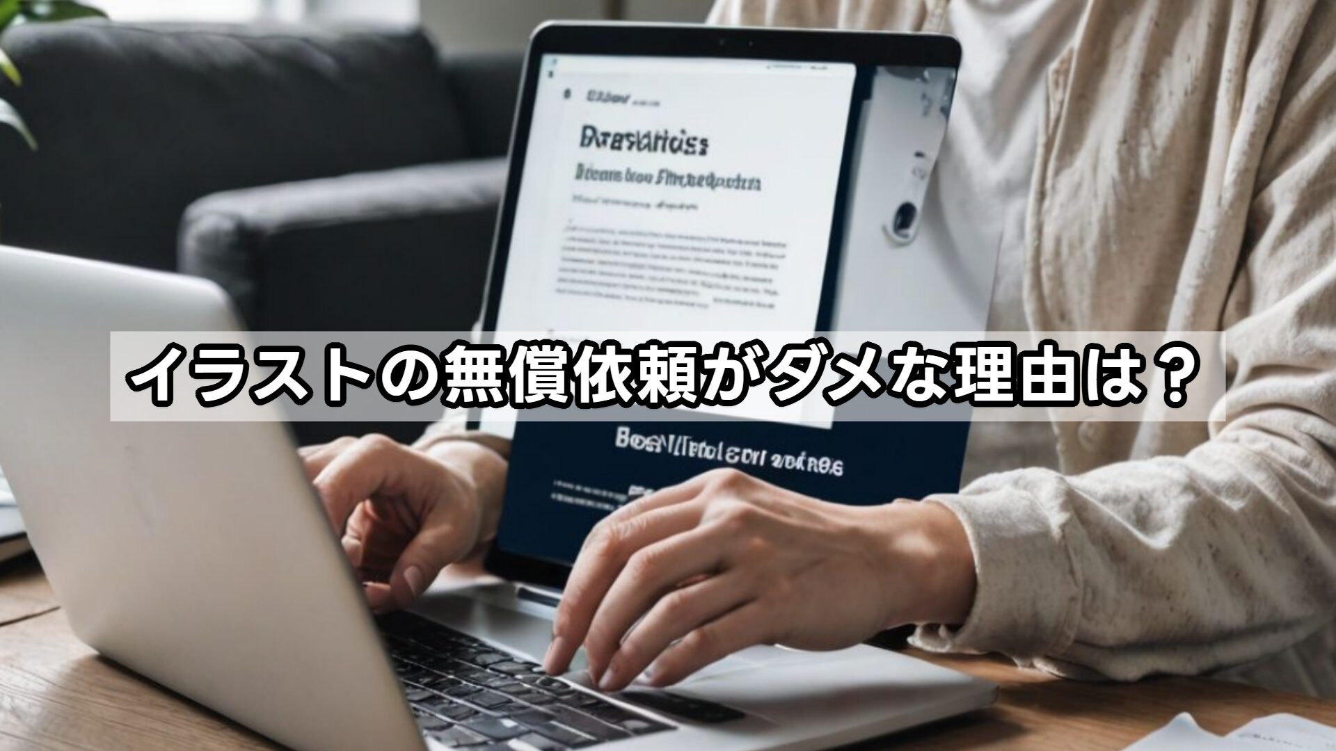 イラストの無償依頼がダメな理由は？