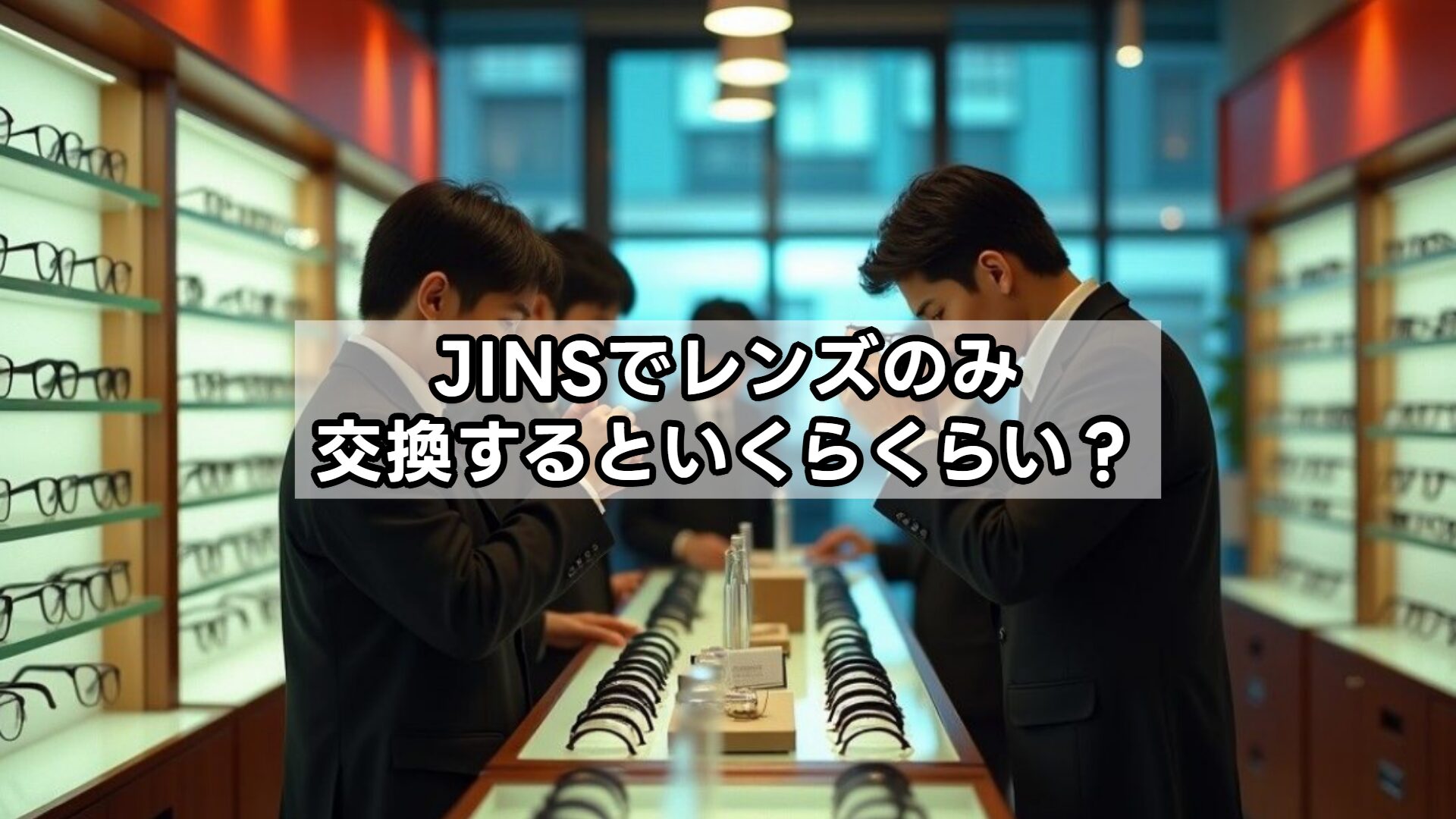 JINSでレンズのみ交換するといくらくらい？
