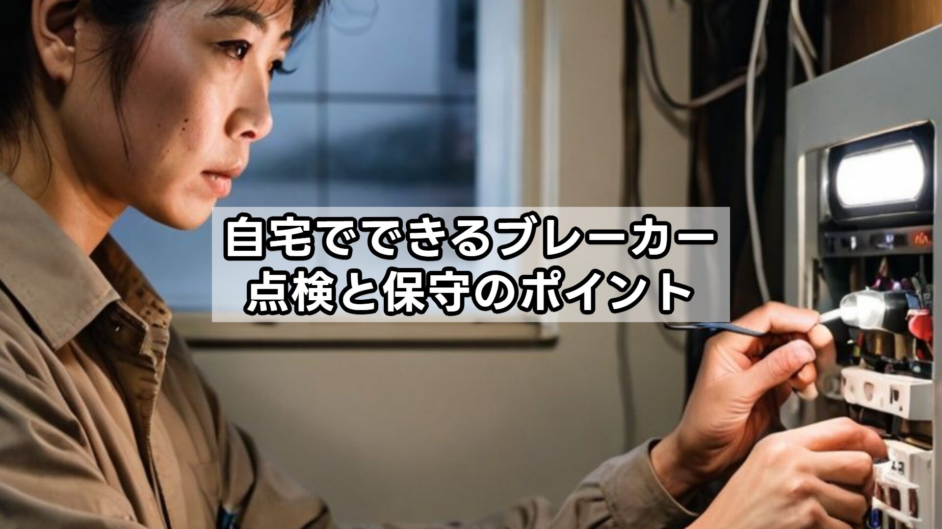 自宅でできるブレーカー点検と保守のポイント