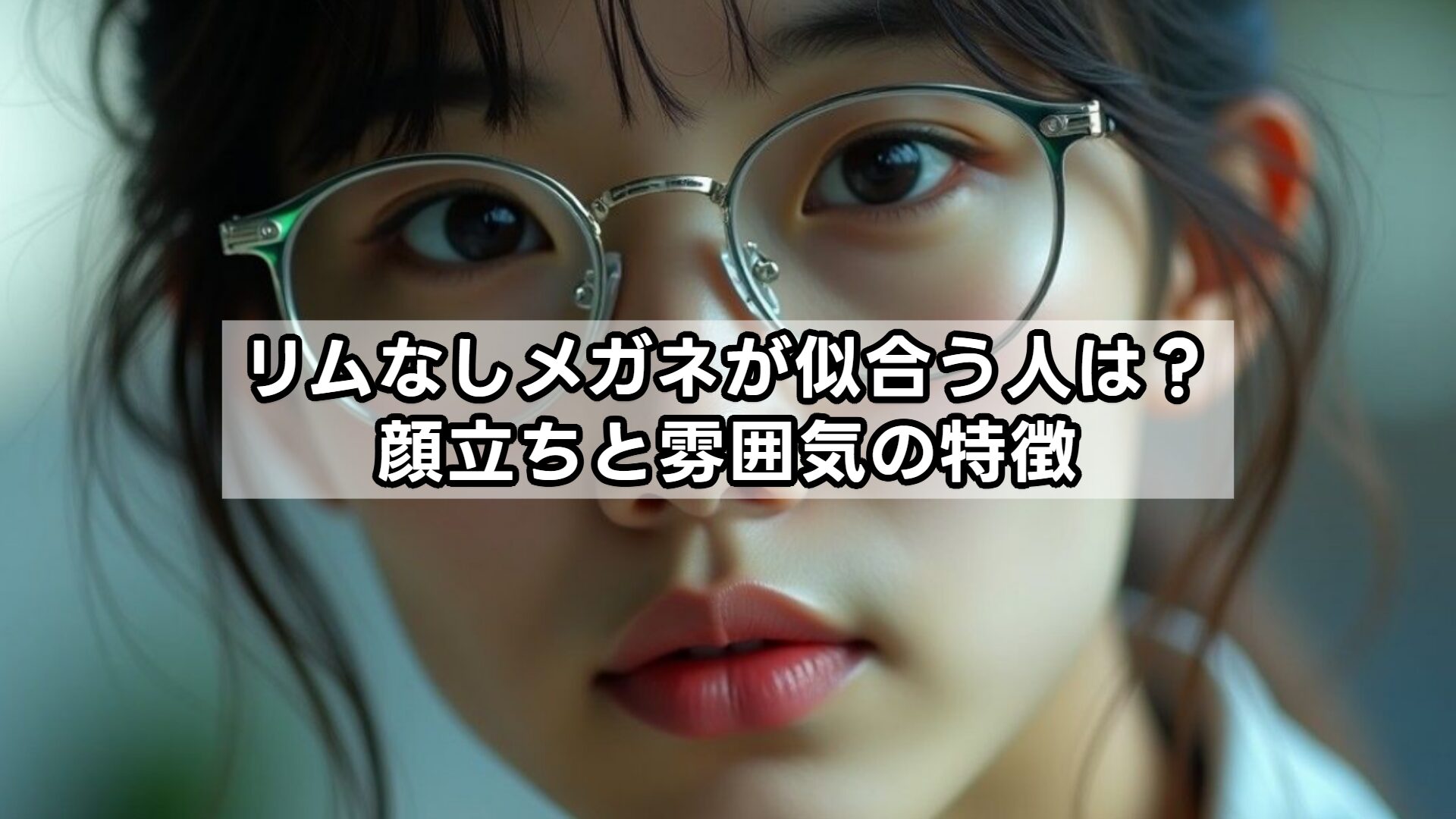 リムなしメガネが似合う人は？顔立ちと雰囲気の特徴