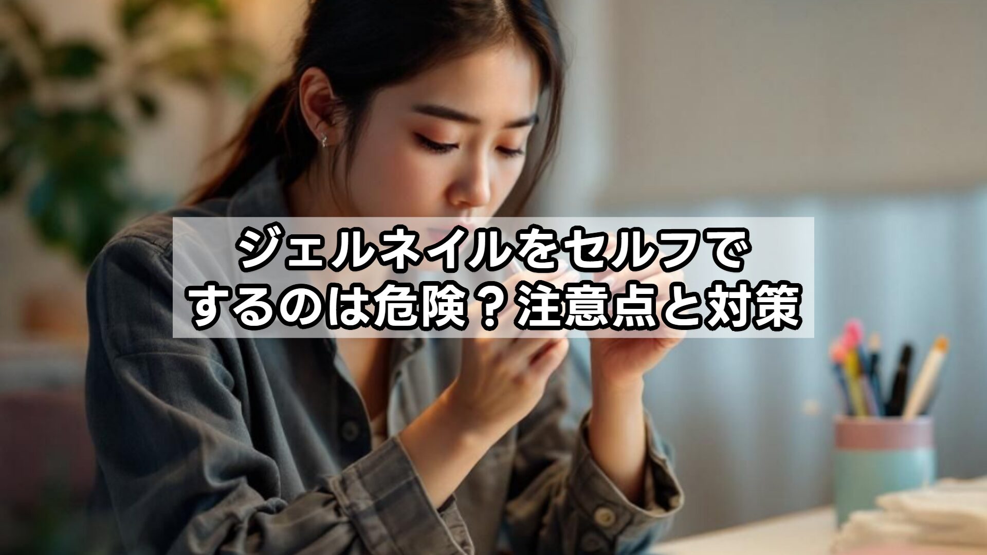 ジェルネイルをセルフでするのは危険？注意点と対策