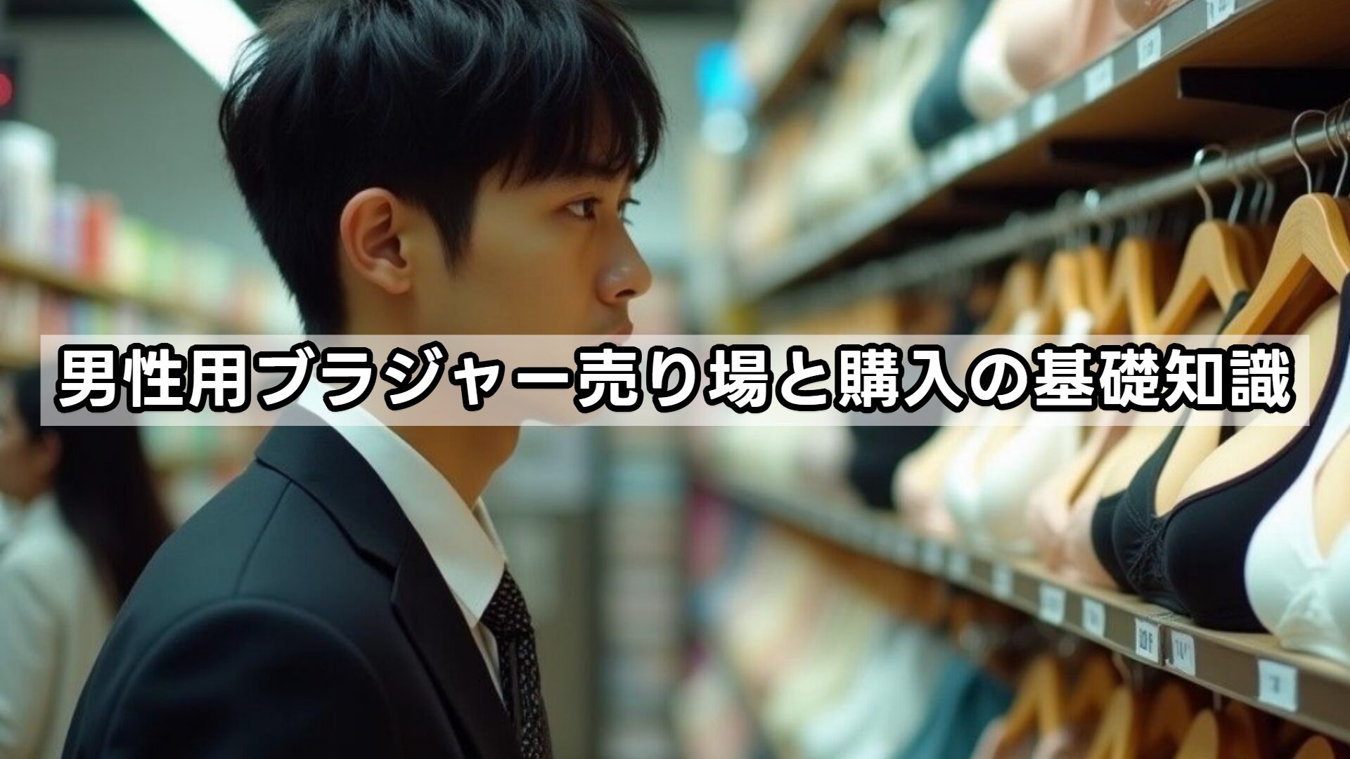 男性用ブラジャー売り場と購入の基礎知識