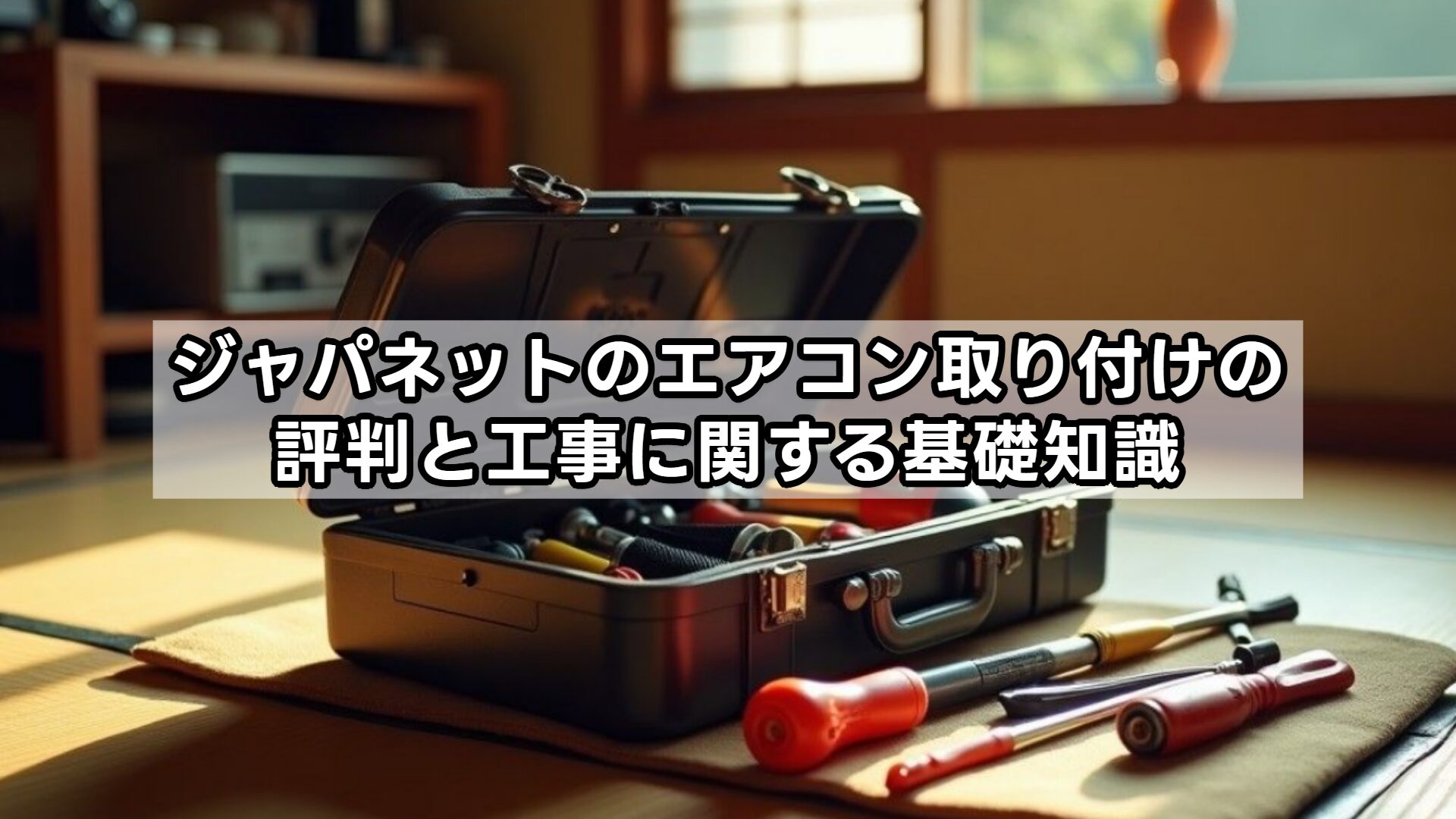 ジャパネットのエアコン取り付けの評判と工事に関する基礎知識