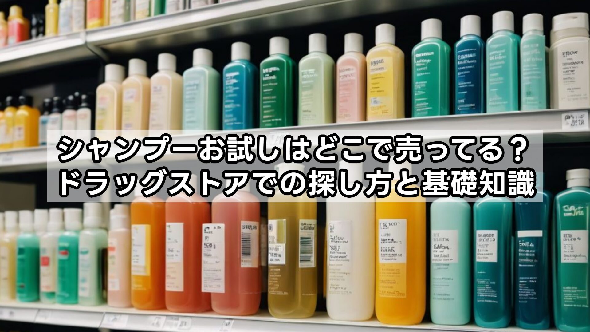 シャンプーお試しはどこで売ってる？ドラッグストアでの探し方と基礎知識