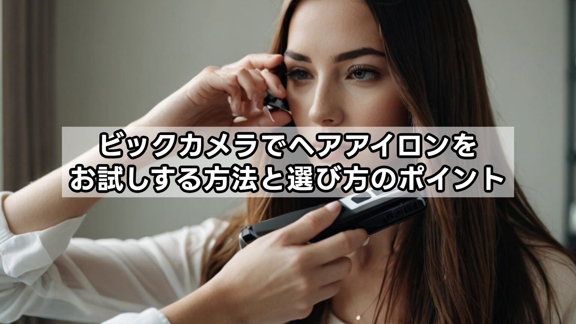 ビックカメラでヘアアイロンをお試しする方法と選び方のポイント