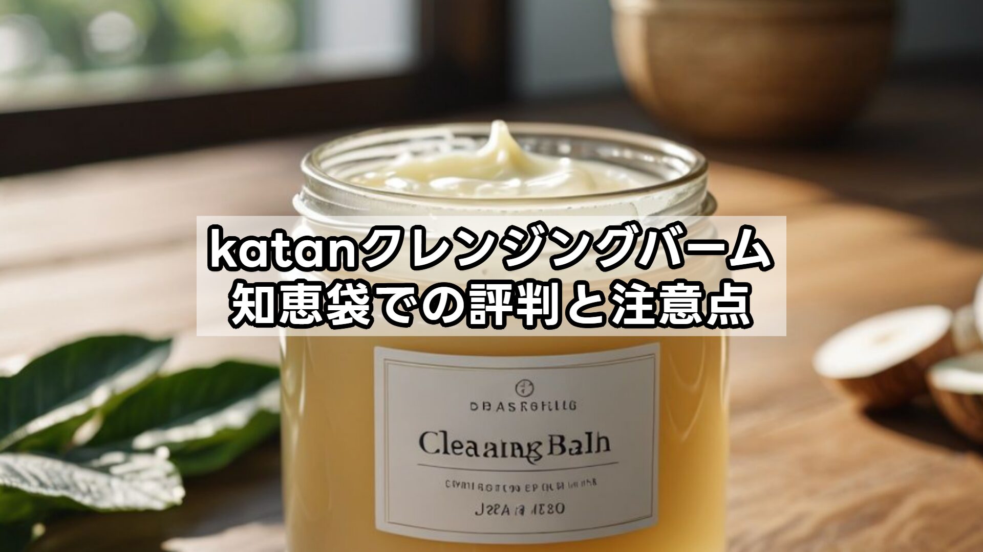 katanクレンジングバーム、知恵袋での評判と注意点