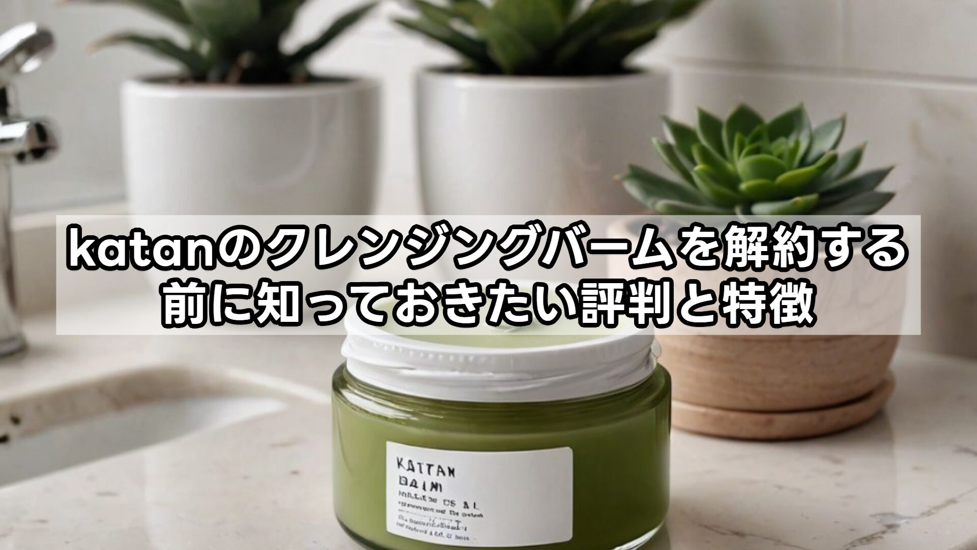katanのクレンジングバームを解約する前に知っておきたい評判と特徴