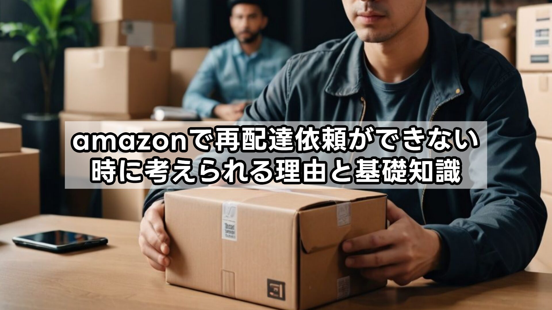 amazonで再配達依頼ができない時に考えられる理由と基礎知識