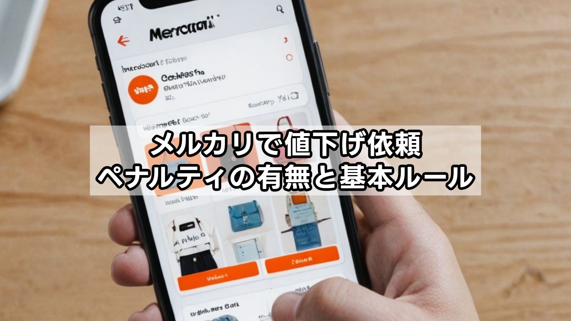 メルカリで値下げ依頼、ペナルティの有無と基本ルール