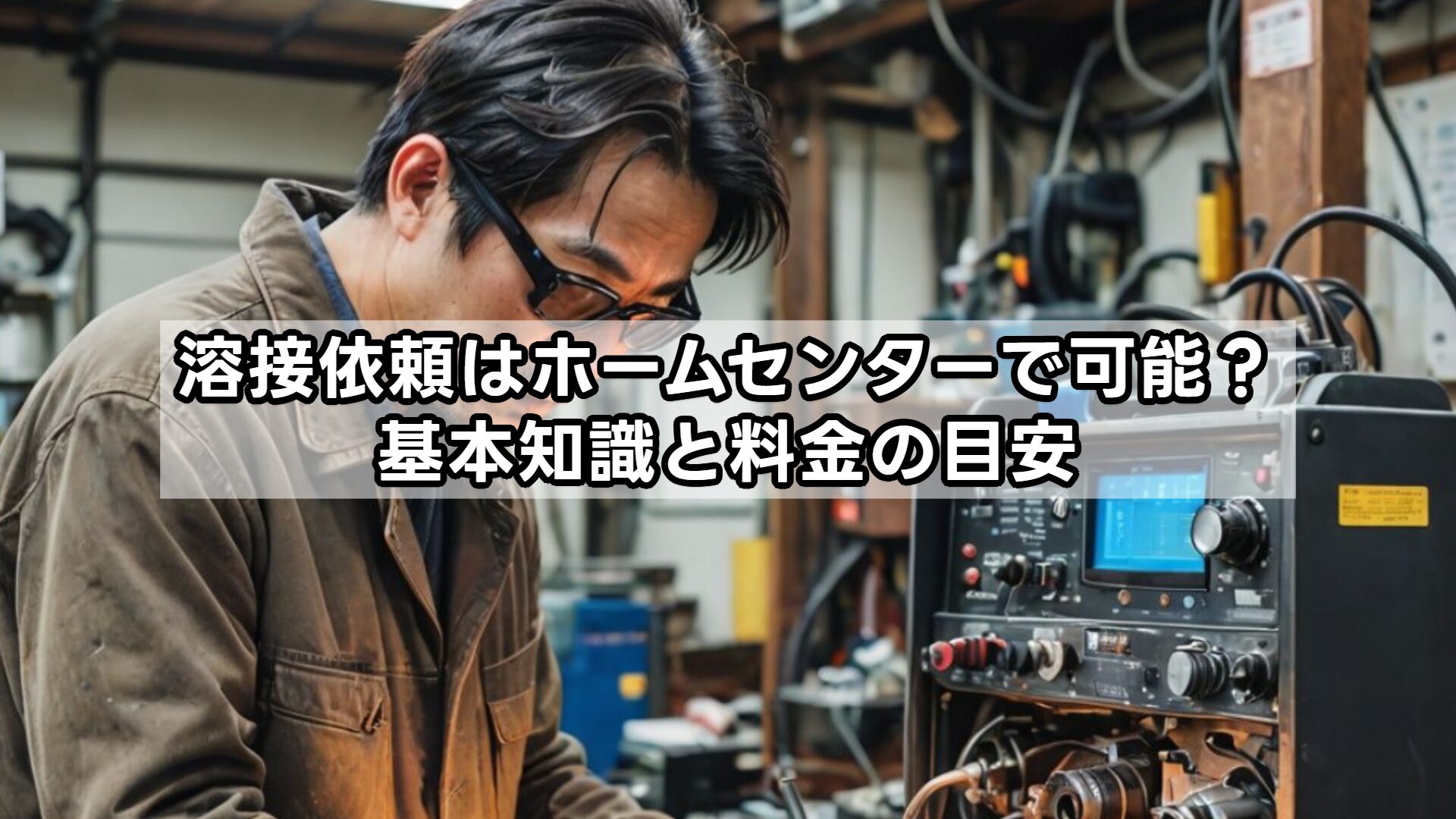 溶接依頼はホームセンターで可能？基本知識と料金の目安
