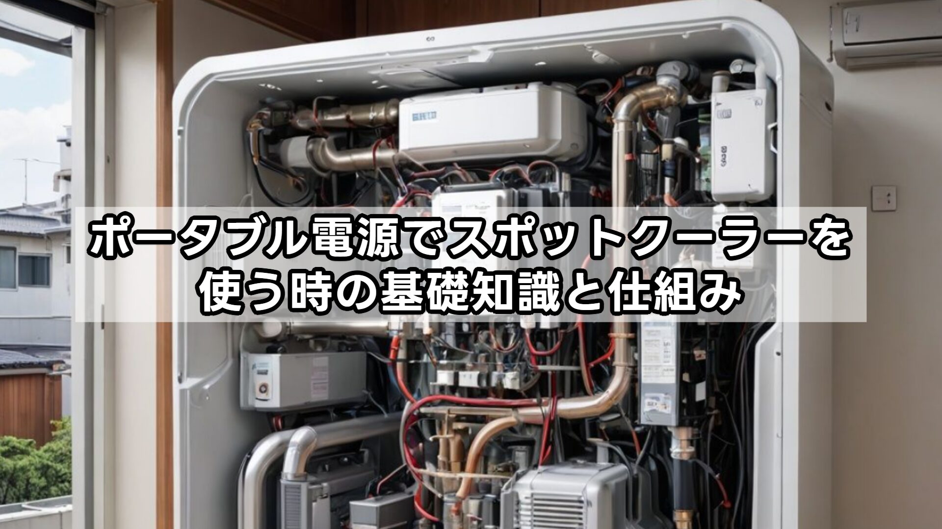 ポータブル電源でスポットクーラーを使う時の基礎知識と仕組み