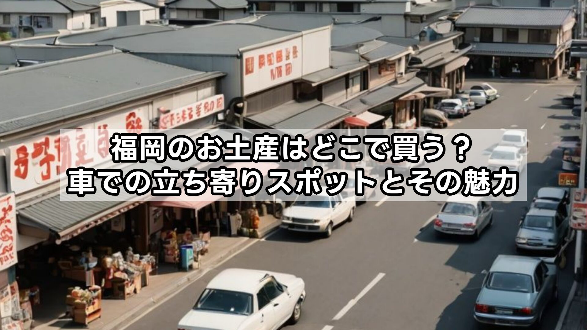 福岡のお土産はどこで買う?車での立ち寄りスポットとその魅力