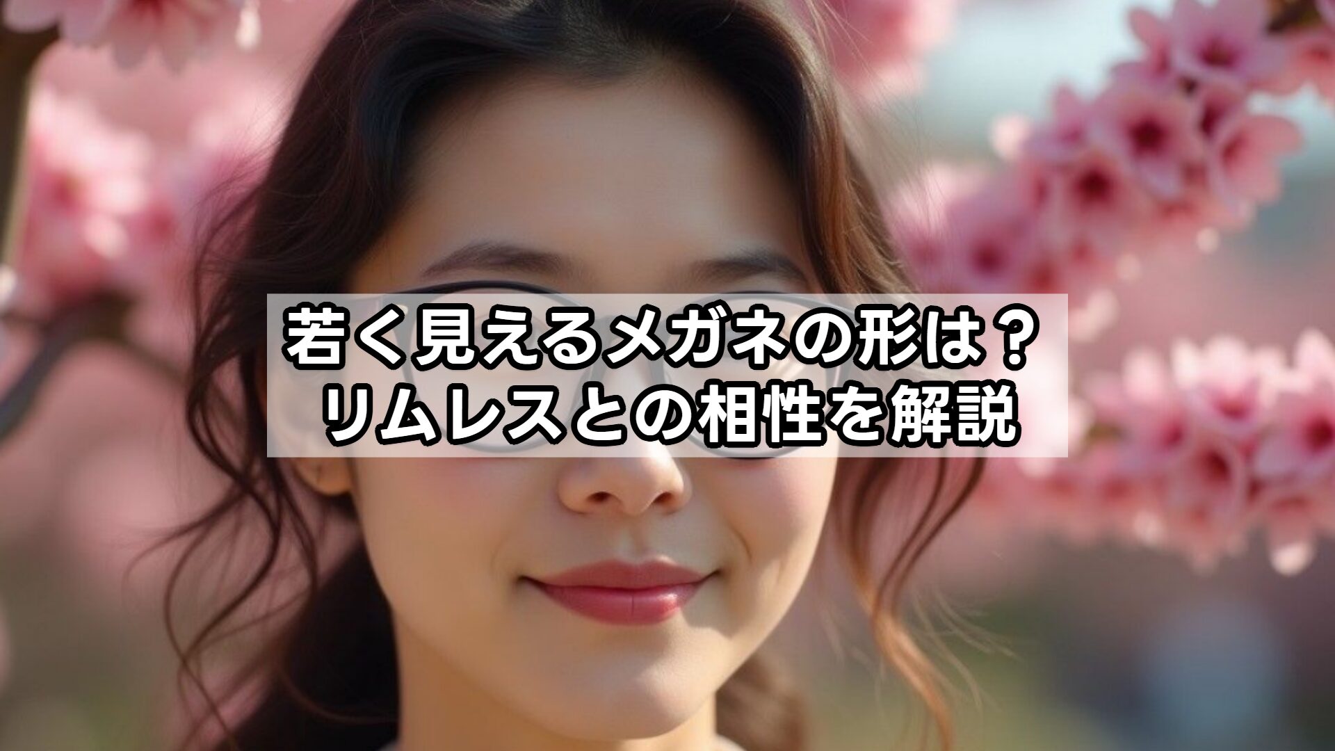 若く見えるメガネの形は？リムレスとの相性を解説